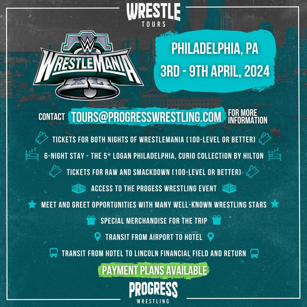 WrestleMania 40 Ticket Packages Available Via On Location