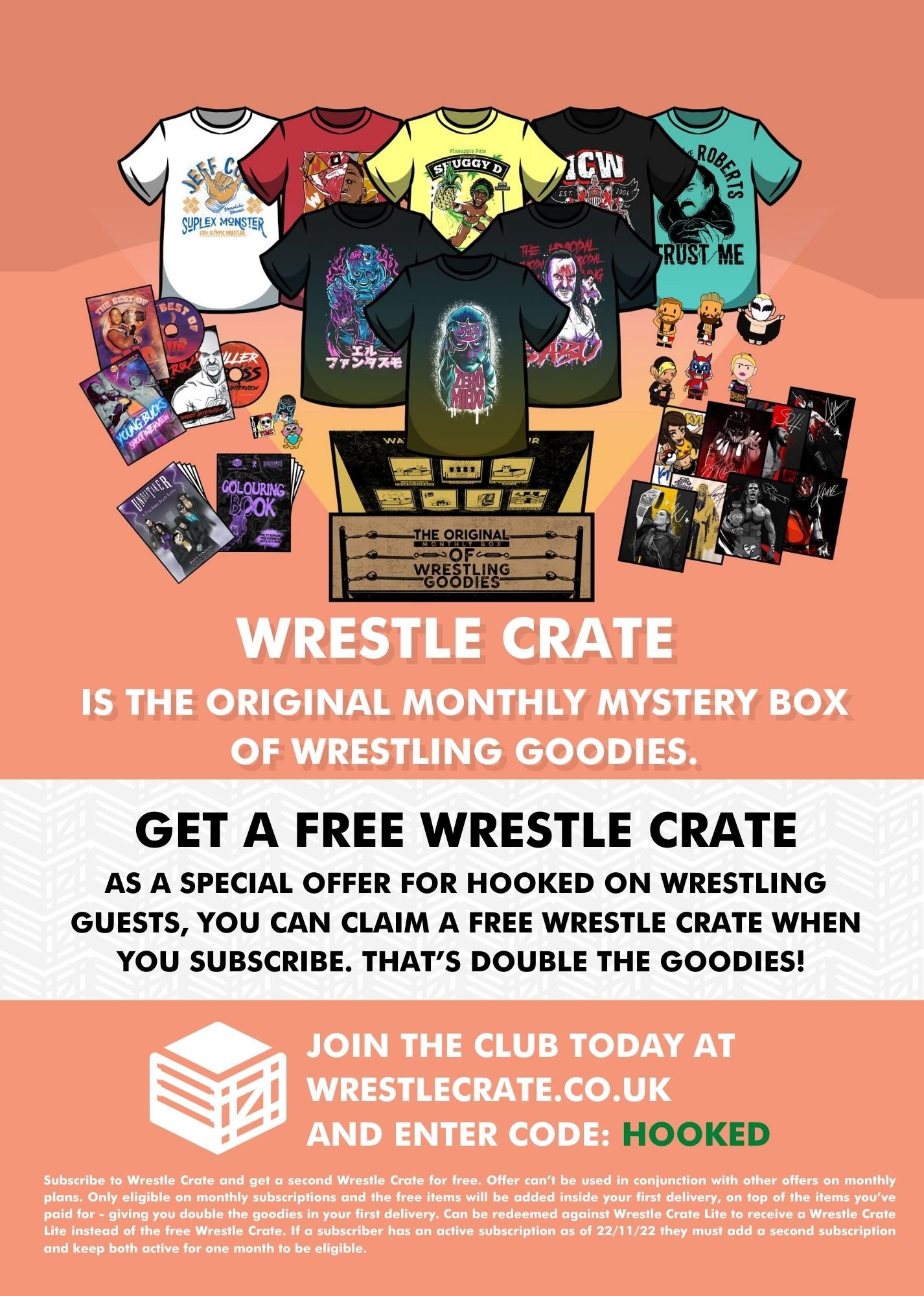Get A Free WrestleCrate Mystery Box! — Hooked On Wrestling