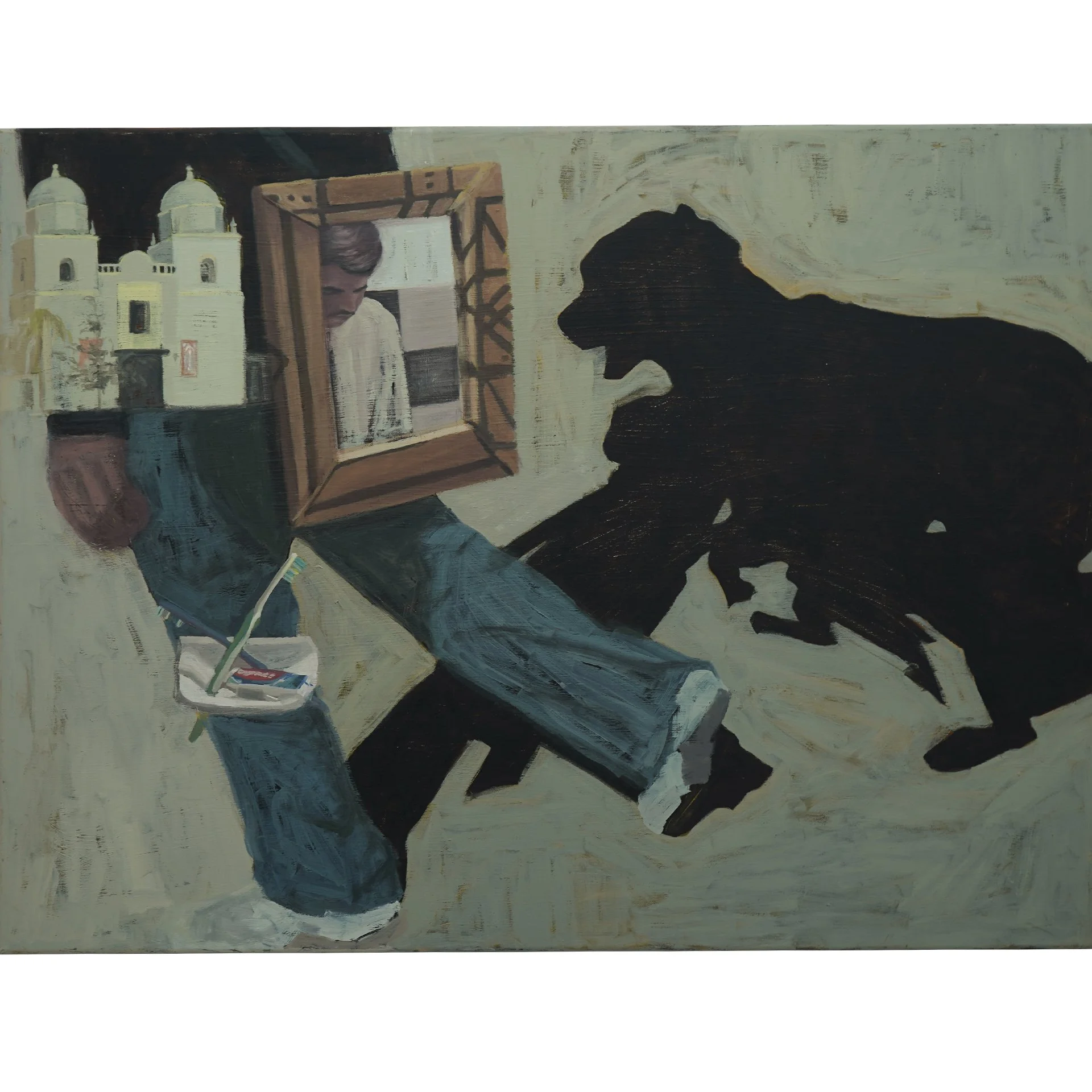 'EL CADEJO NEGRO'
Oil paint on canvas, 30 x 40” 2026