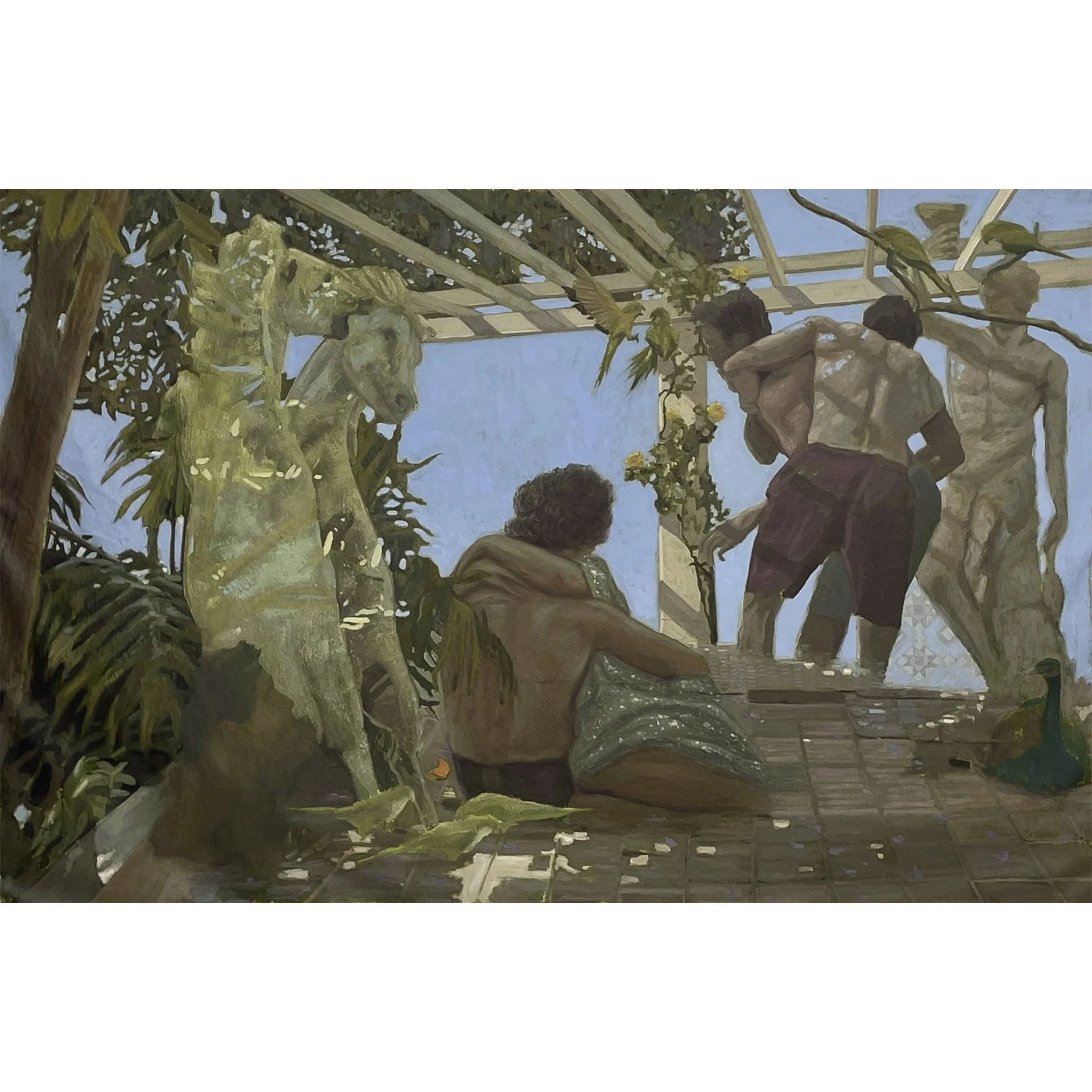 'COME UNDONE'
Oil paint on canvas, 44 x 71”, 2024