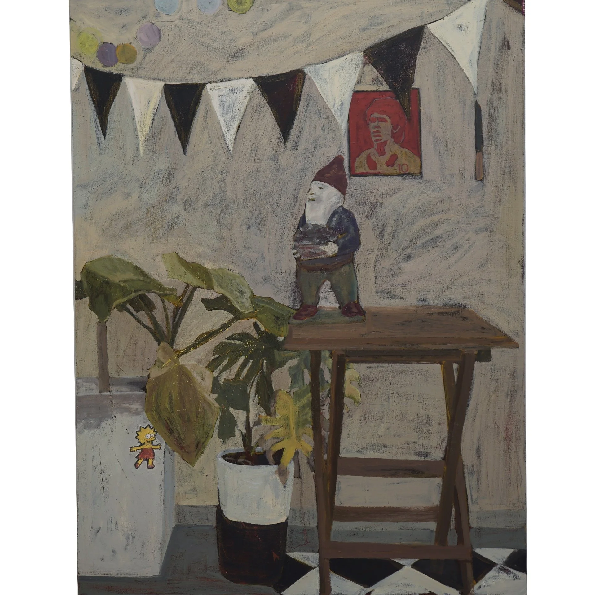 'TARNKAPPE'
Oil paint on canvas, 36 x 48”, 2026