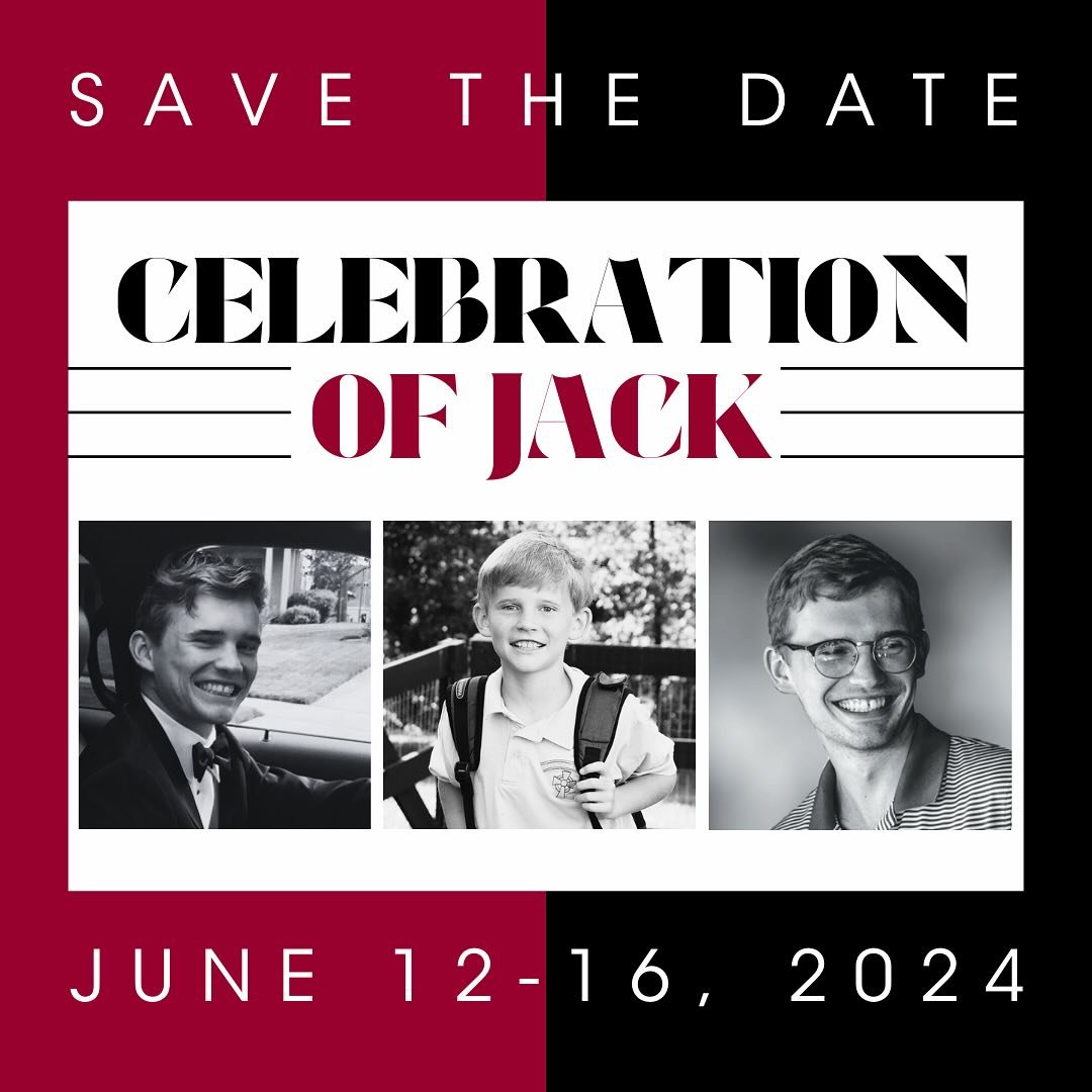 🎉 Big news!! Our annual Celebration of Jack is near!  We have been working hard to put together this exciting week of events and are ready to start sharing the details with you!

This is an important and exciting event for The Jack Quehl Foundation-