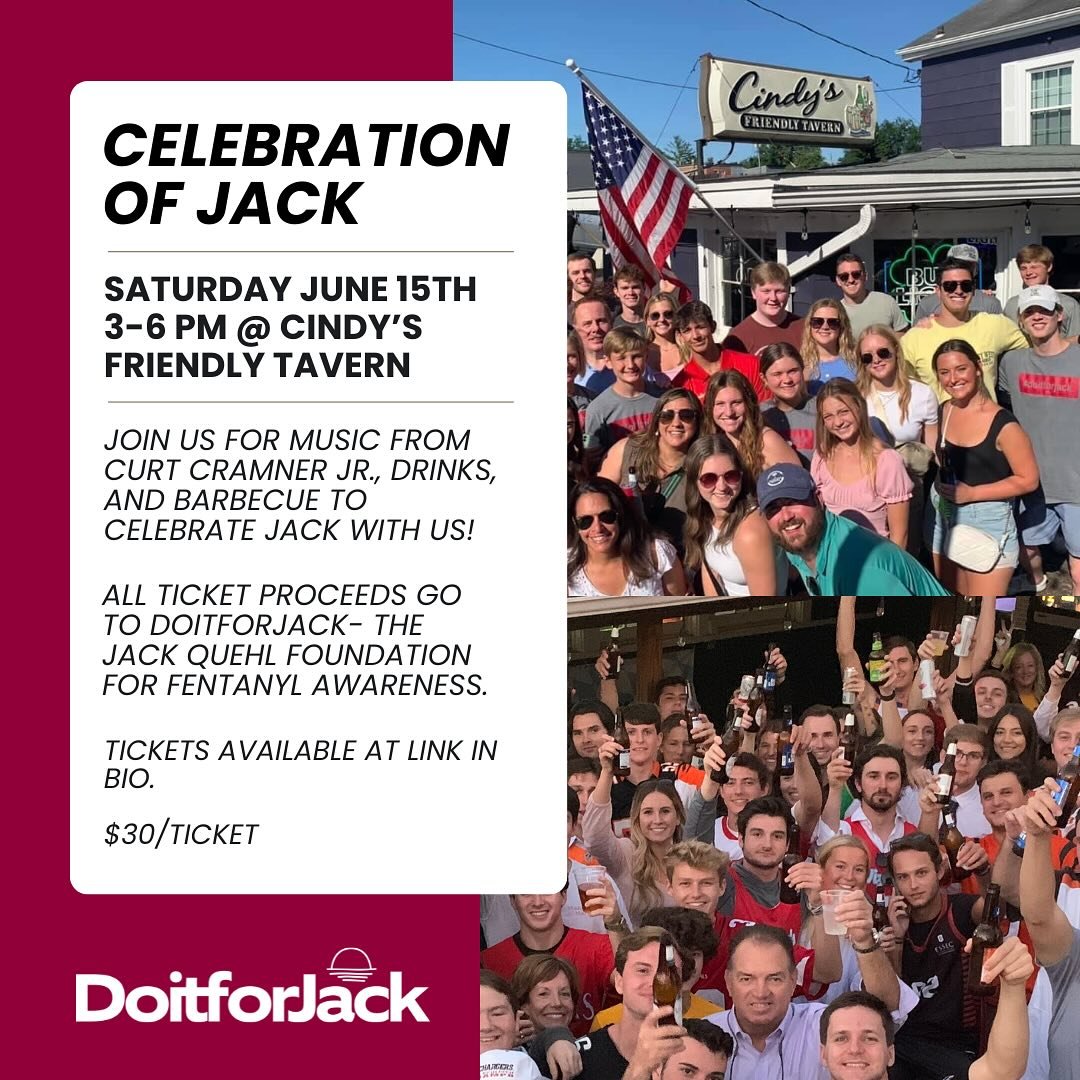 We have so many things lined up for The Celebration of Jack- Fentanyl Awareness week in Loveland!! We are just going to keep them coming!

Jack would have turned 27 this June.  Join us at Cindy&rsquo;s to celebrate his birthday while supporting our m