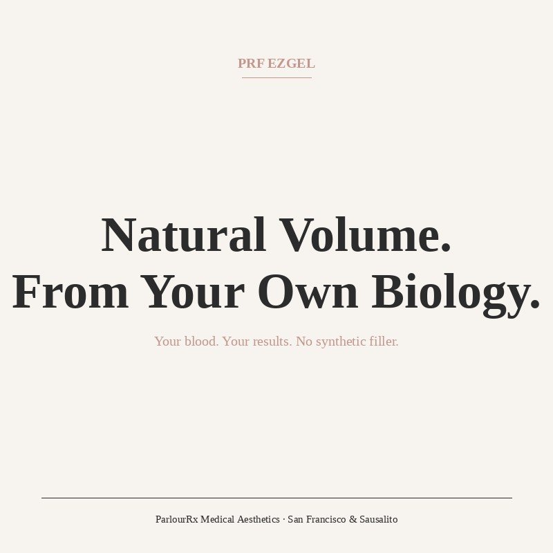 What Is PRF EZGel? The Natural Filler Alternative Getting Everyone's Attention