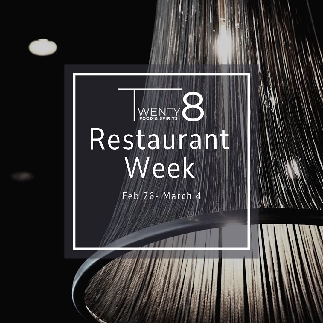 Today marks the beginning of Restaurant Week! Enjoy a carefully crafted 3 course meal and be sure to bring a friend&hellip;or 2 🍴🍴🍴
&bull;
&bull;
&bull;
&bull;
&bull;
&bull;
&bull;
&bull;
#renaissancehotels #twenty8foodandspirits #patriotplace #re