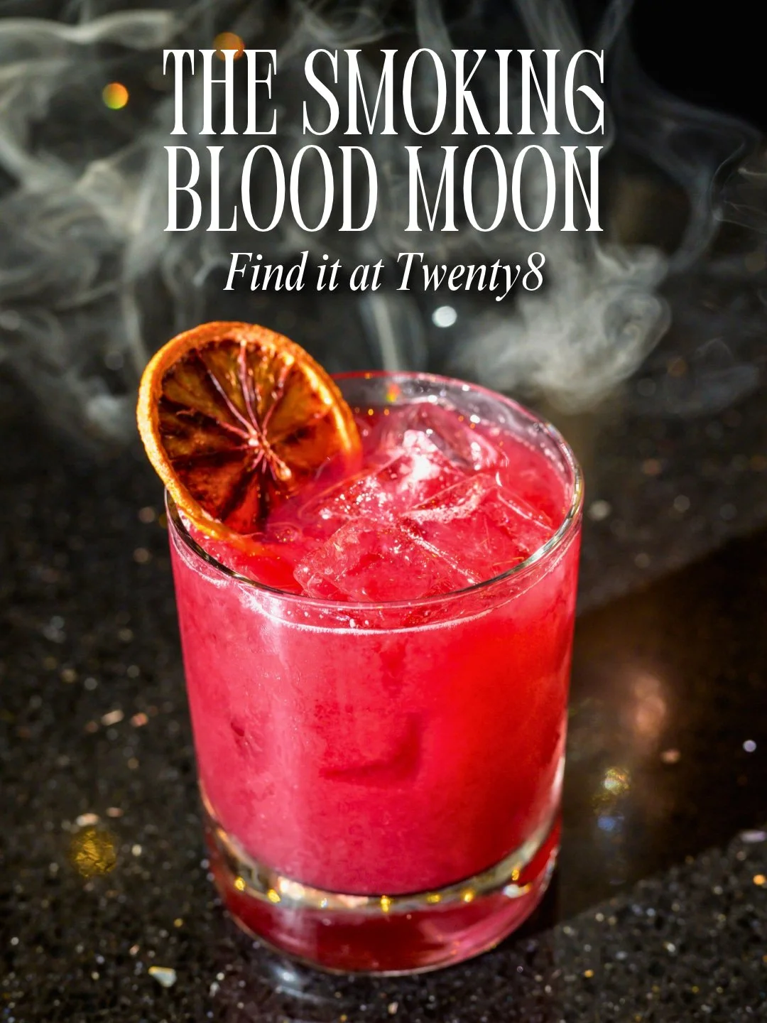 The Harvest Festival is this weekend at Patriot Place! 🎃 Make a stop by Twenty8 while you're here and try our Smoking Blood Moon🌙 This limited-time-only cocktail brings a little spooky flair to your weekend plans, don't miss it. 👻