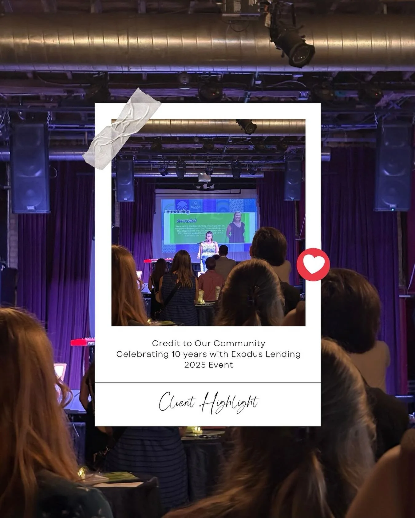 @exoduslending knows how to build community&mdash;and their 10-year celebration was proof! 🎉

I&rsquo;m grateful to work with their incredible team, led by the amazing @leland.anne, who are breaking the predatory loan cycle in Minnesota through both