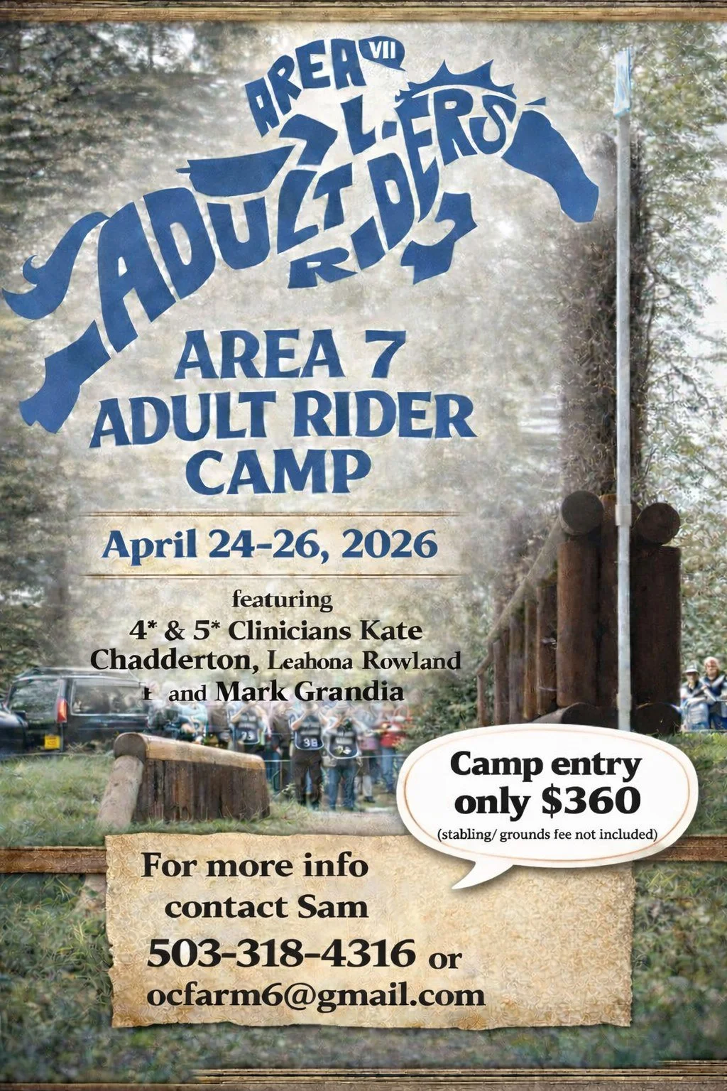 Area VII Eventing Adult Rider Camp