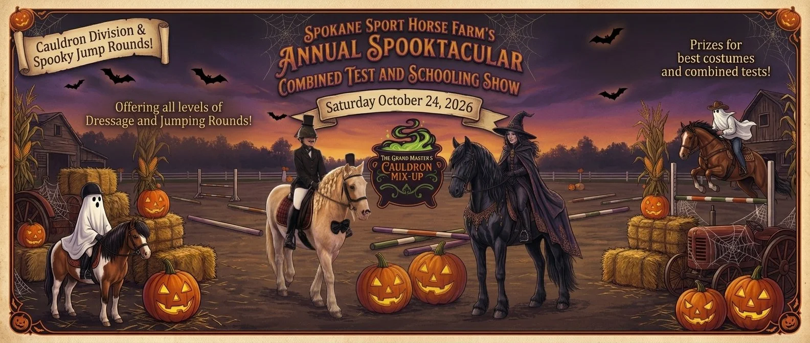 Spooktacular Fall Schooling Combined Test and Dressage Schooling Show