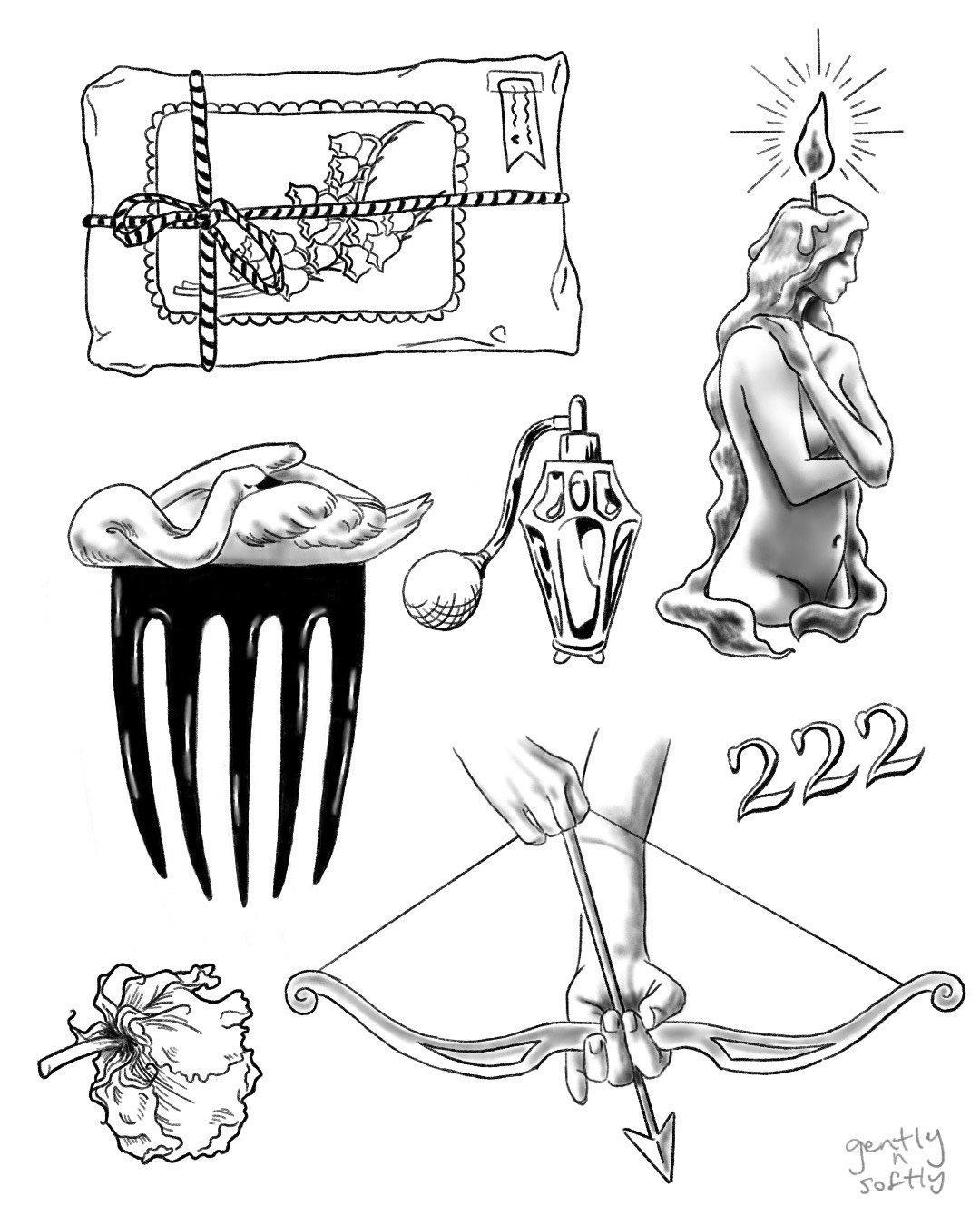 Available flash by Rae @gentlynsoftly at Birdhouse Portland, Oregon