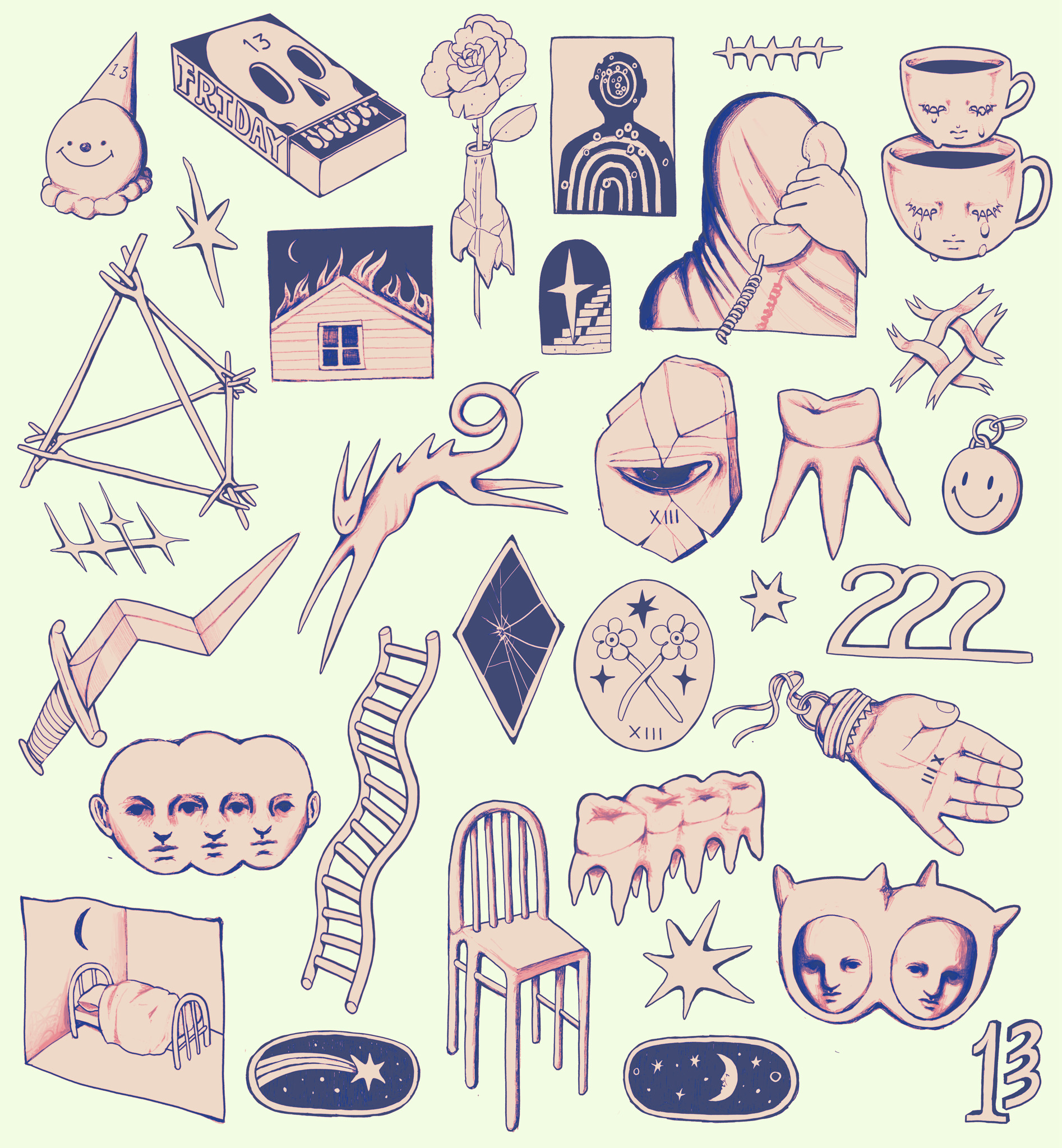 Available flash by Sofa @killedbysofa at Birdhouse Tattoo in Portland Oregon