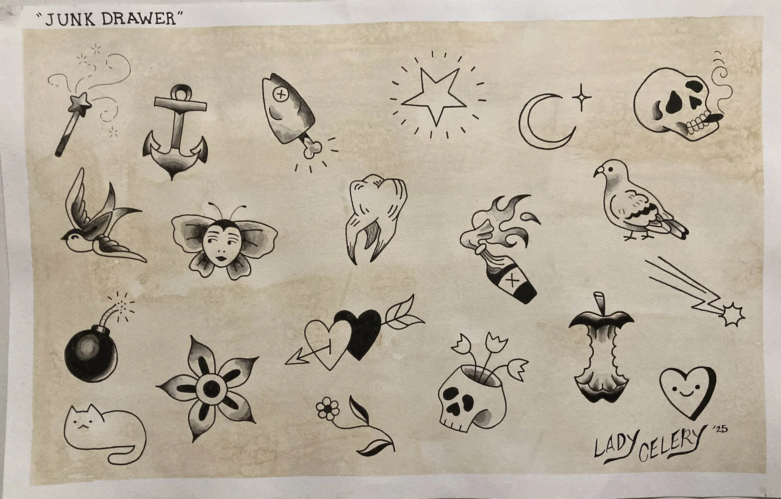 Available Flash Designs by Julia @ladycelery