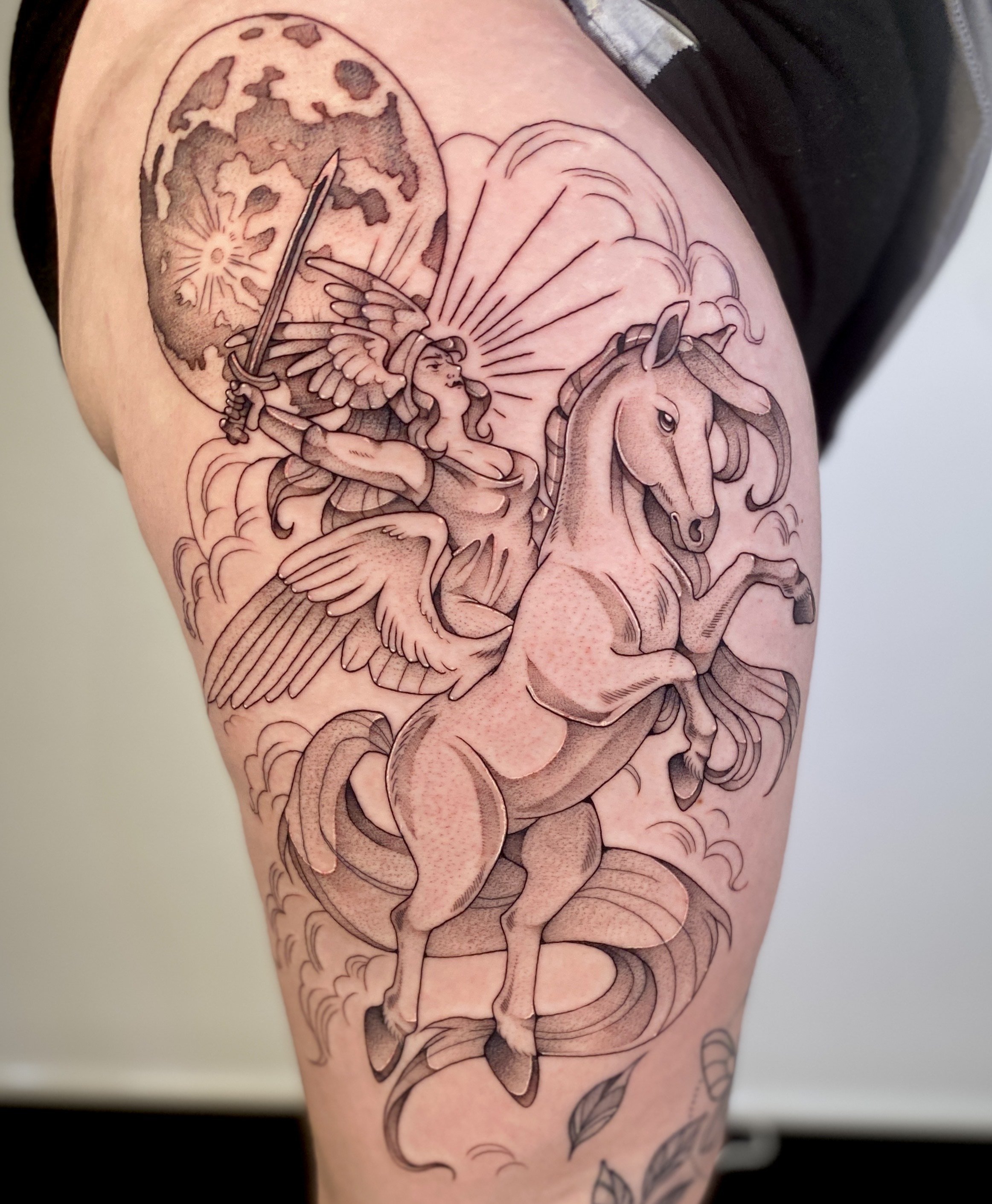 Tattoo by Conner @deerbatstats at Birdhouse Tattoo in Portland, Ore