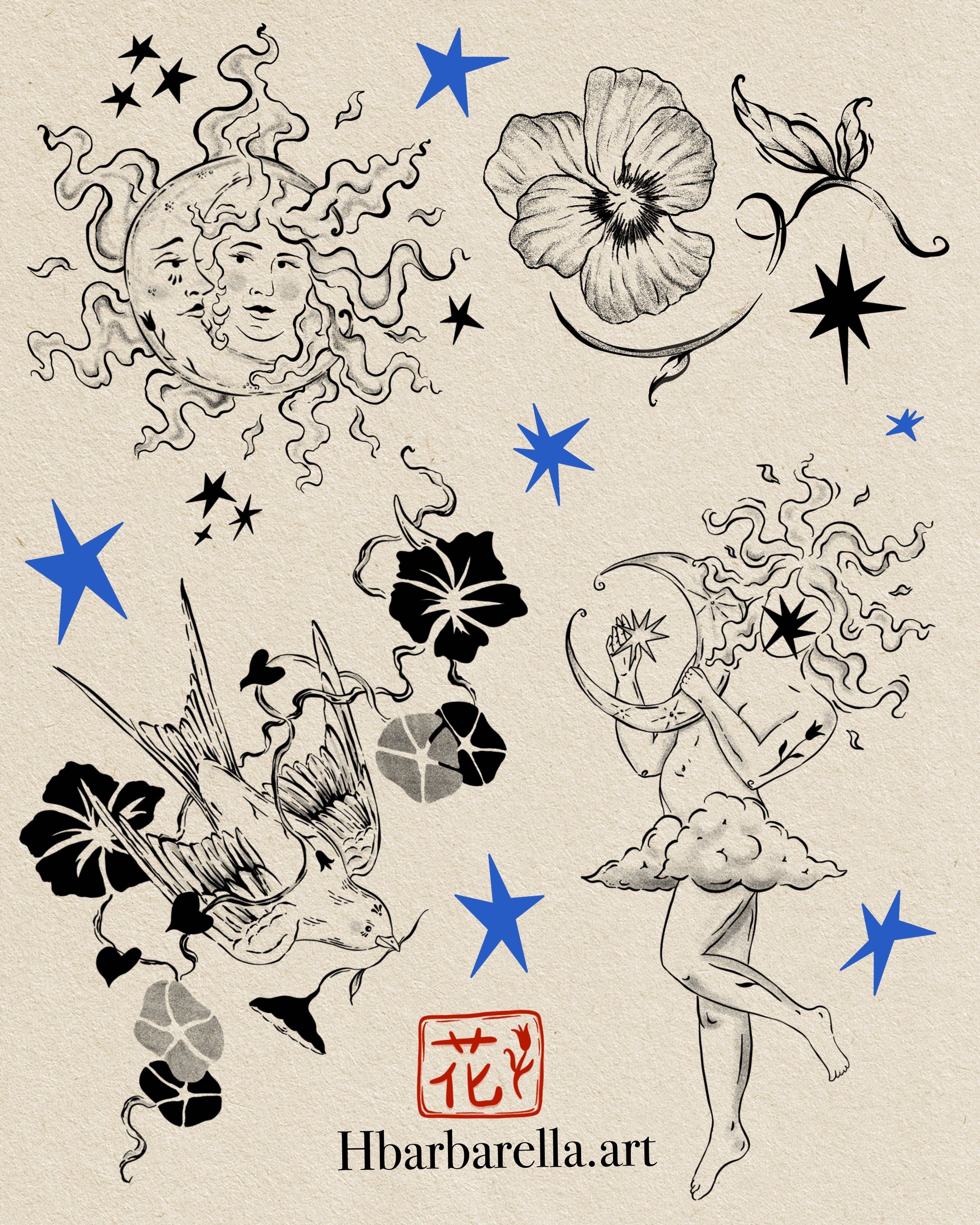 Available flash by @hbarbarella.art