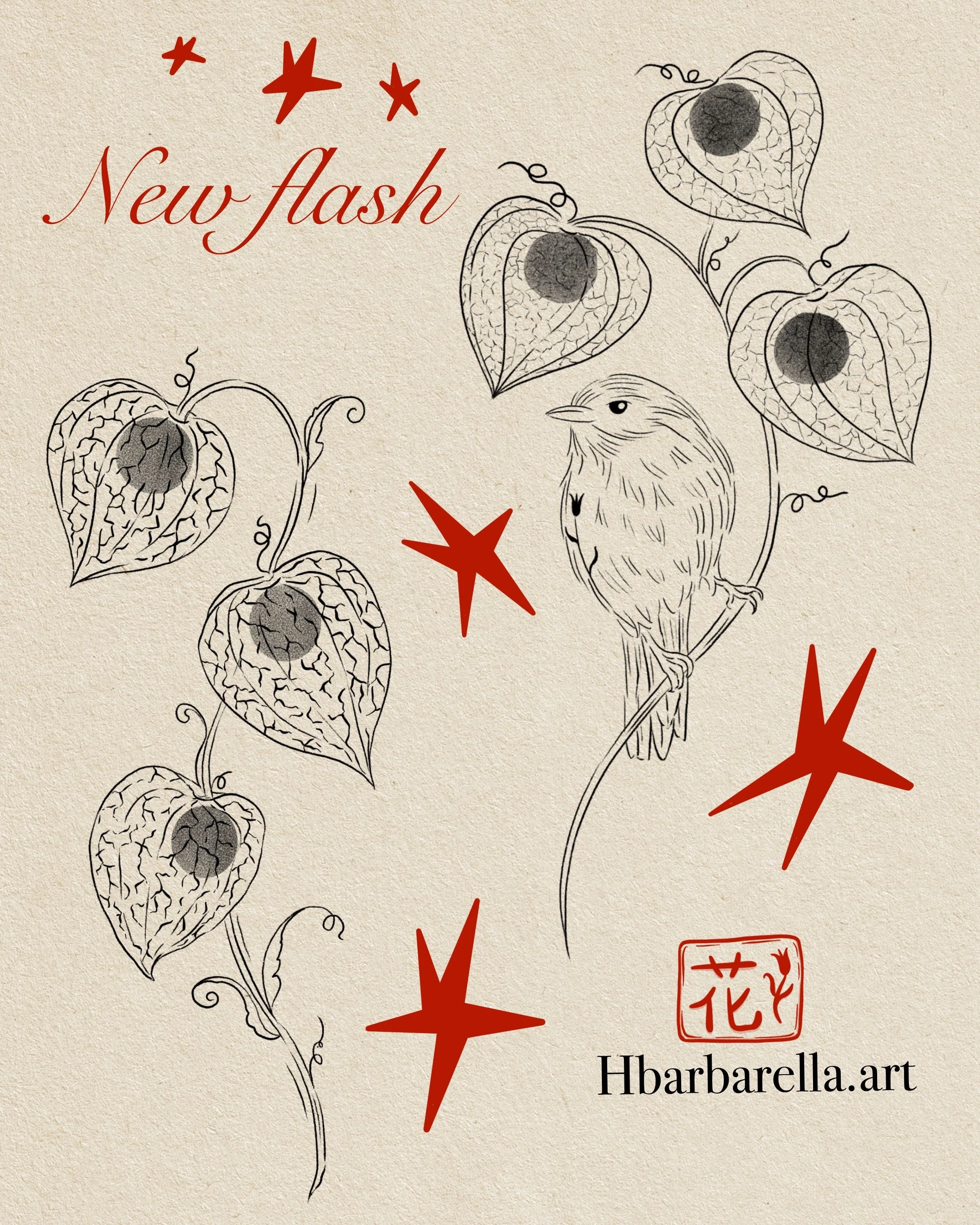 Available flash by @hbarbarella.art