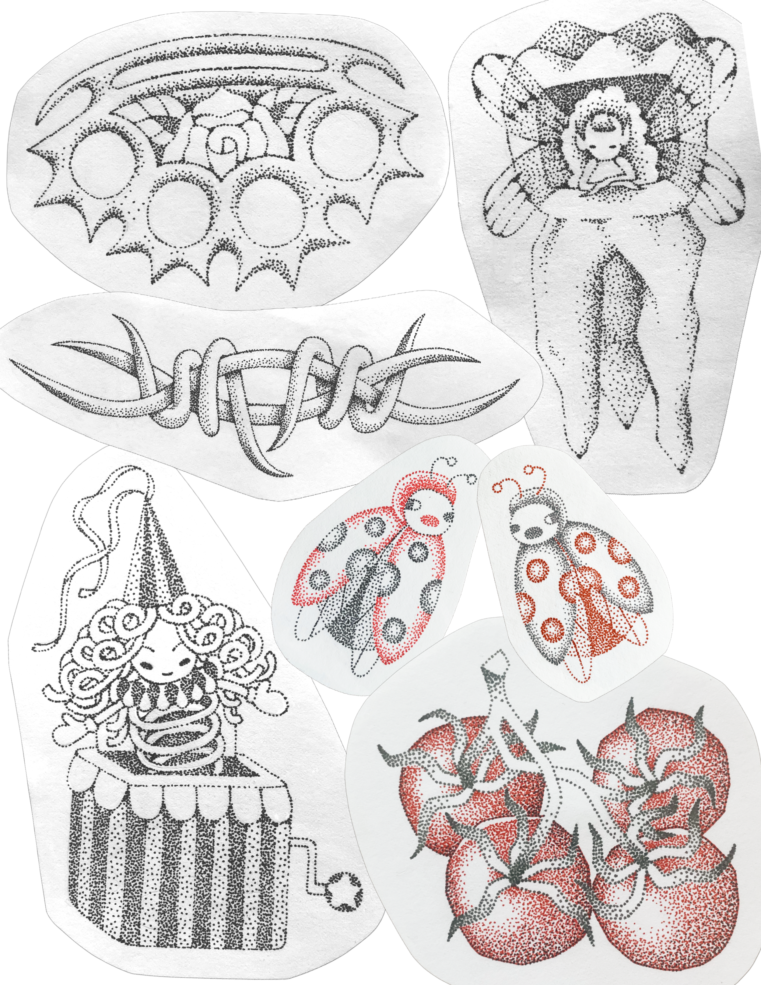 Available Flash by Arin @arsonarin at Birdhouse Tattoo 