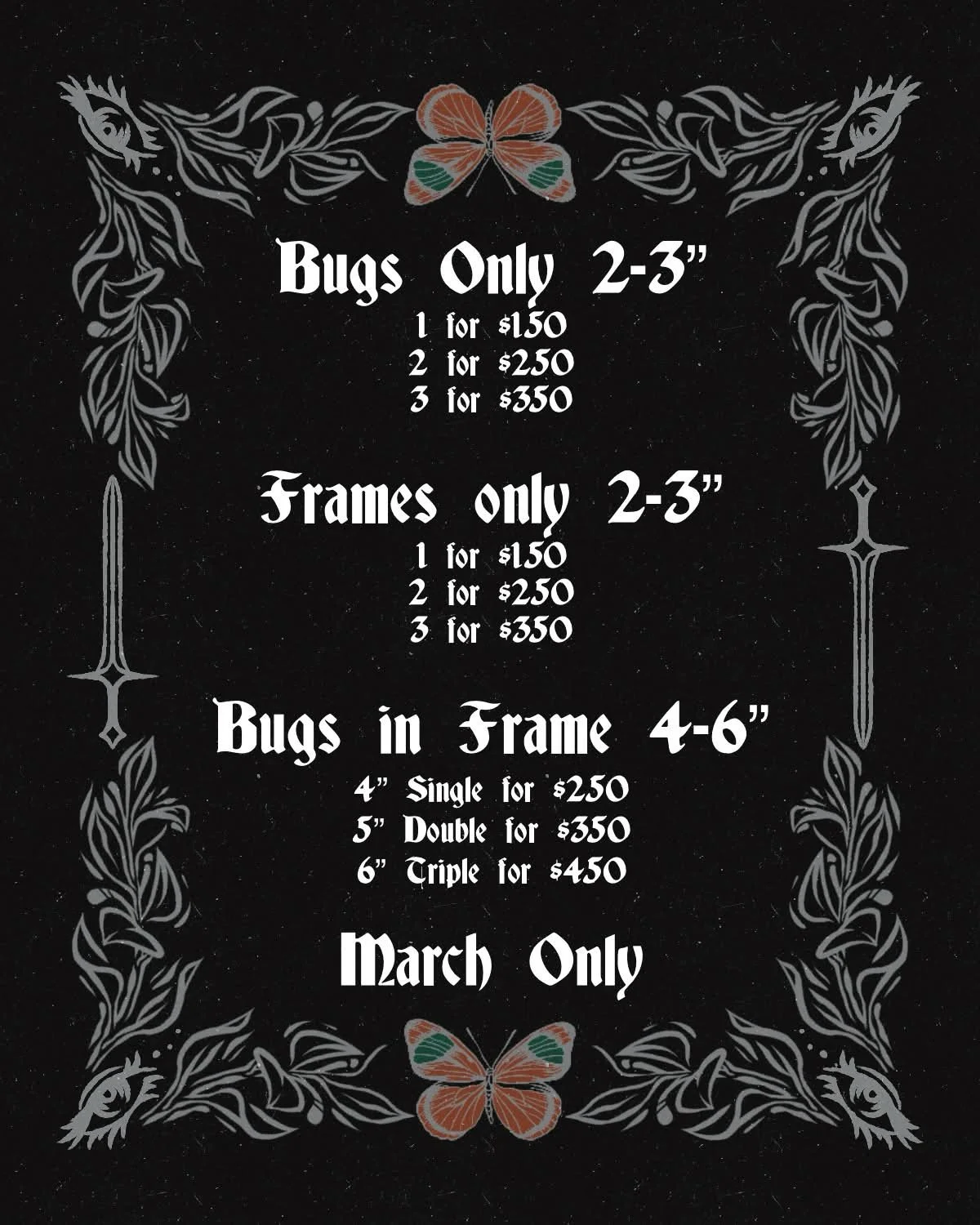 Available flash by Briar @b.sting.tattoos