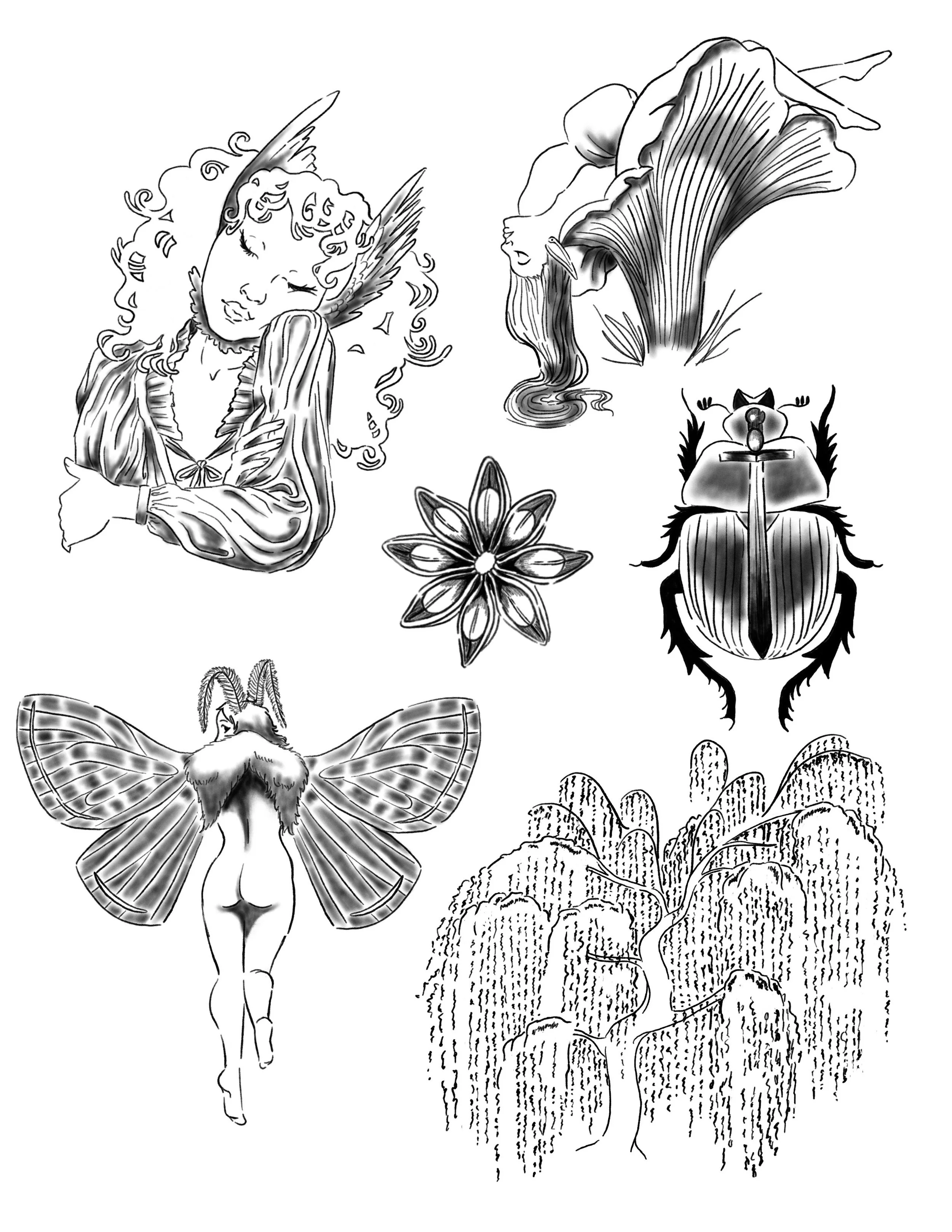 Available flash by Rae @gentlynsoftly at Birdhouse Portland, Oregon