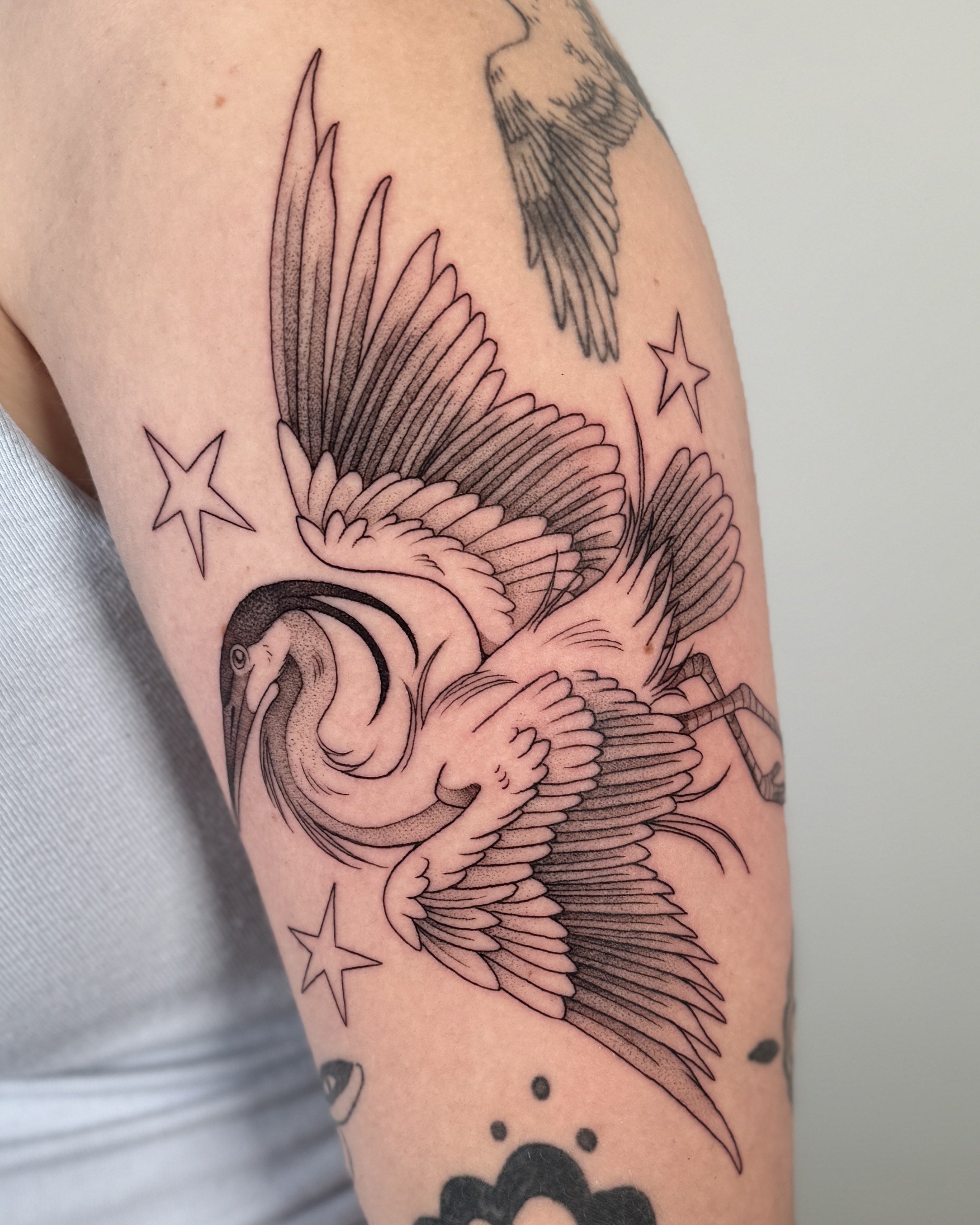 Tattoo by Conner @deerbatstats at Birdhouse Tattoo in Portland, Ore