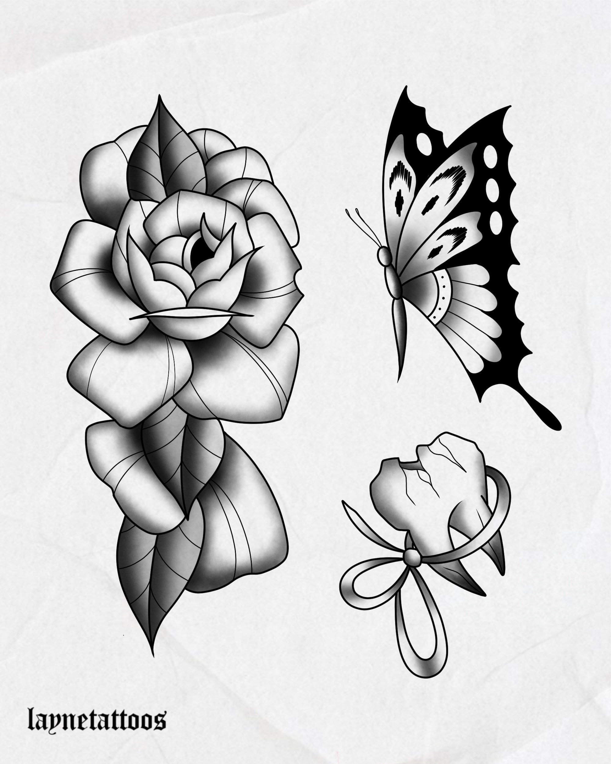 Available Flash Designs by Layne @laynetattoos