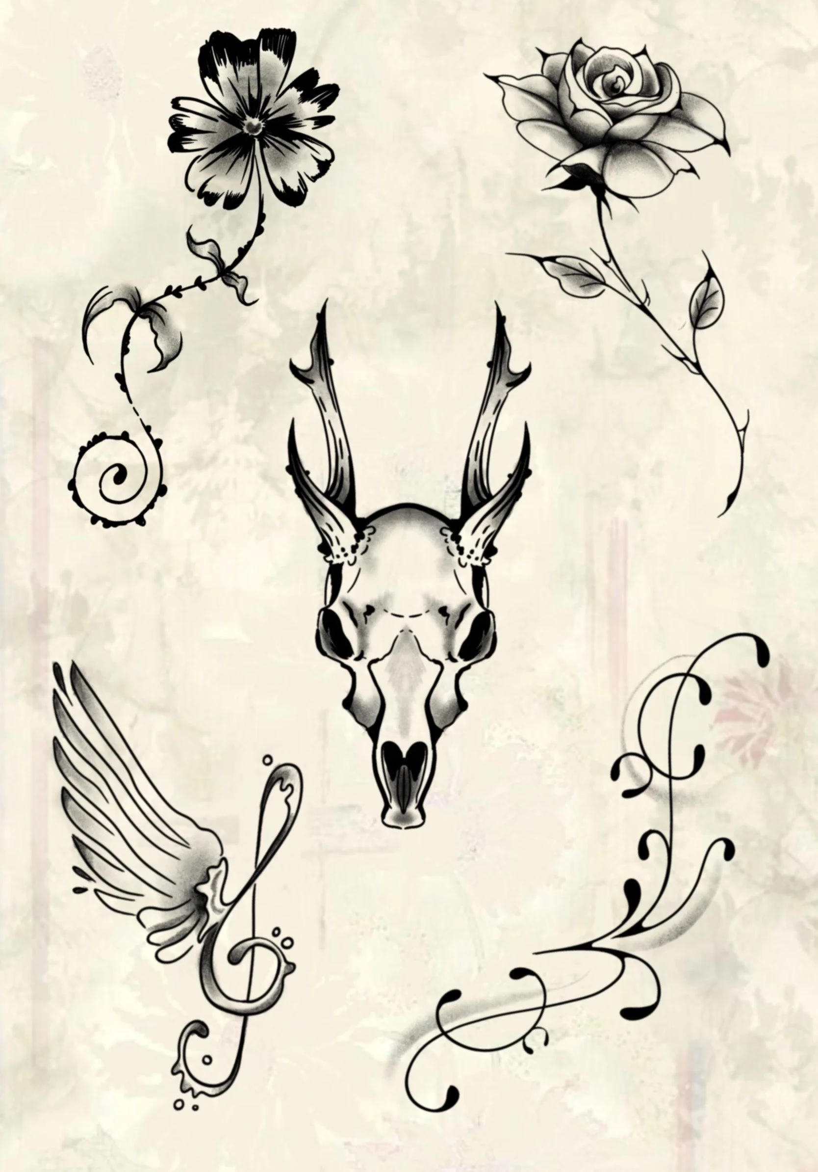Available Flash by Emma @tattooist_emma