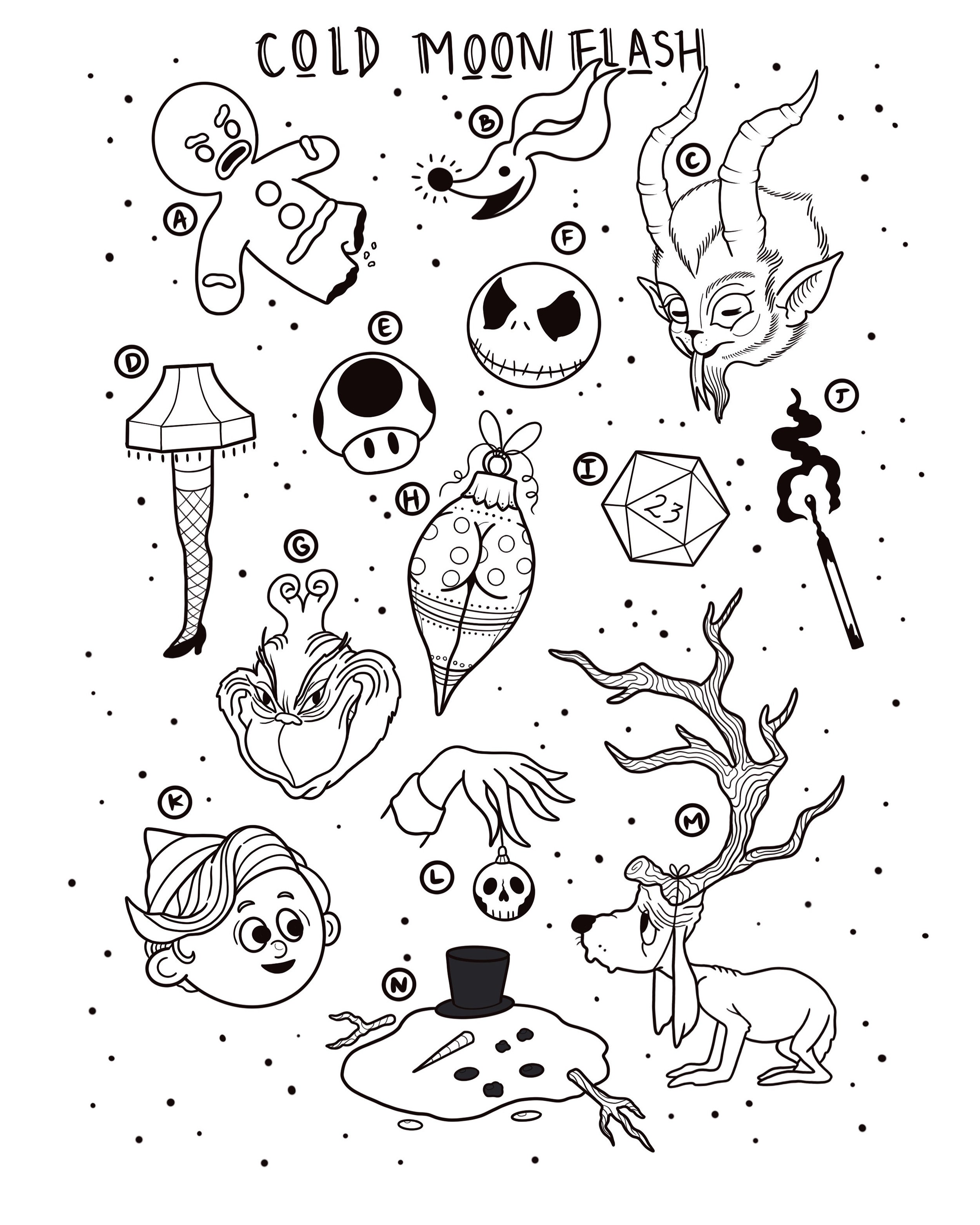 Available Flash Designs by Katya @peachdoestattoos