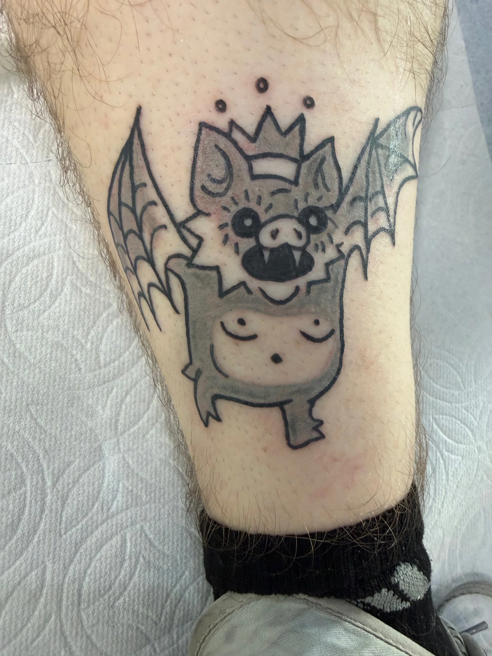 Tattoo by Justin @juicyjuice.tattoo at Birdhouse Tattoo in Portland, Oregon