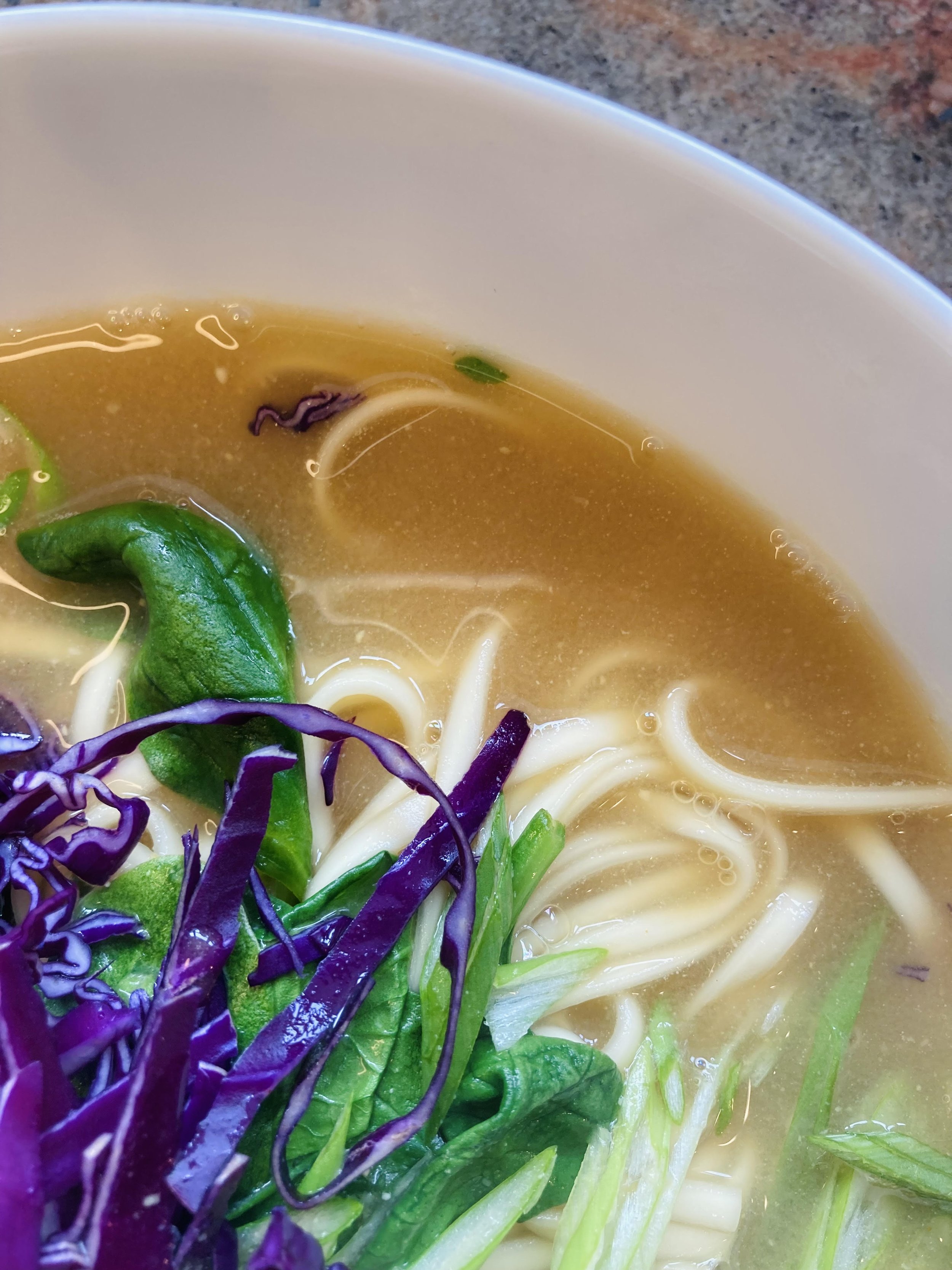 Quick, homemade noodle soup base
