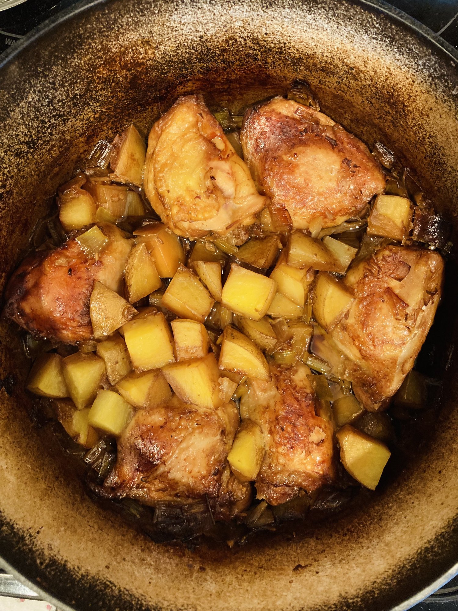 Soy-braised chicken for a crowd