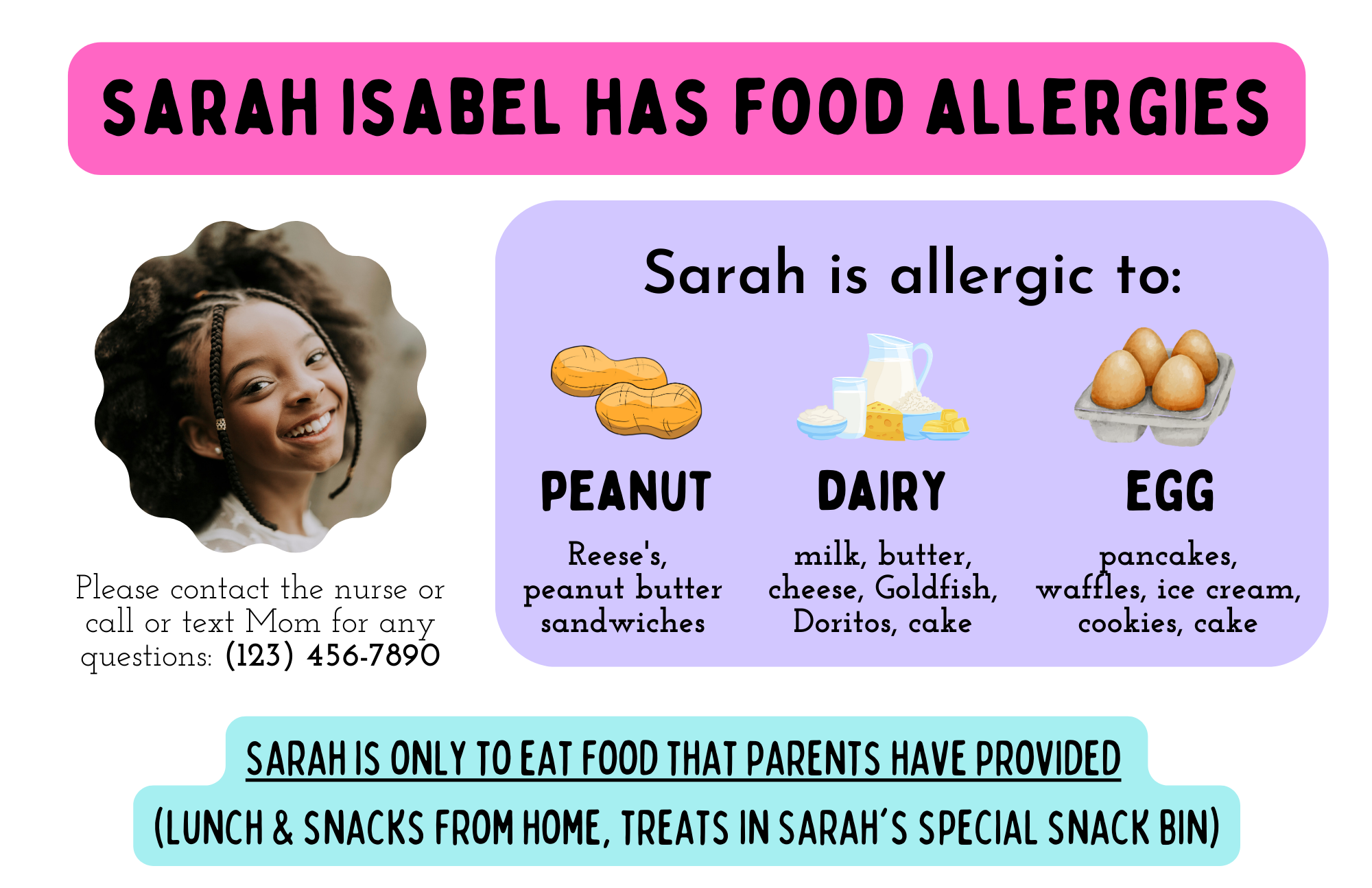Customized Allergy Card — The Asian Allergy Mom