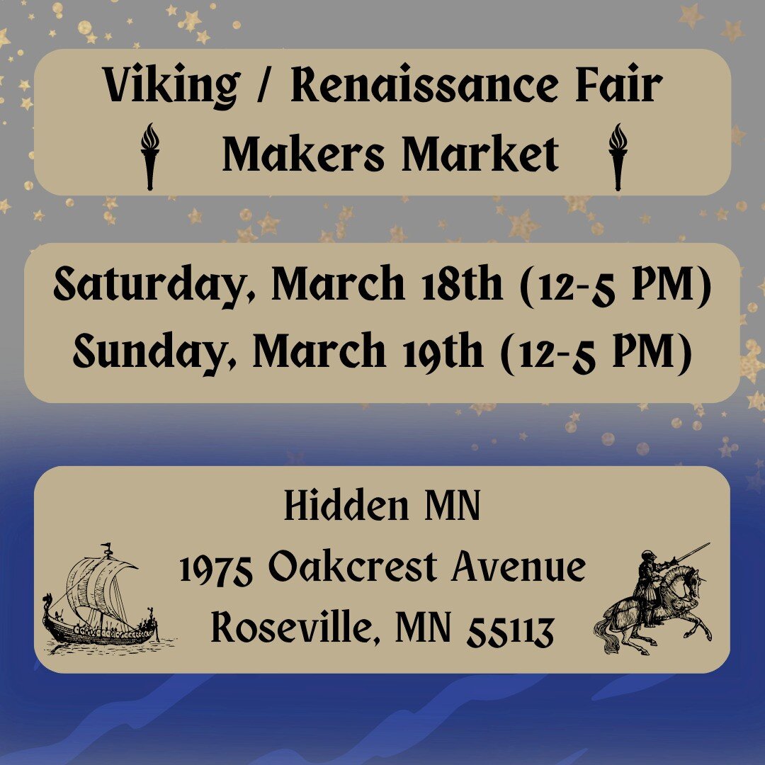 Join us this weekend! We'll be there with a selection of new products and old!