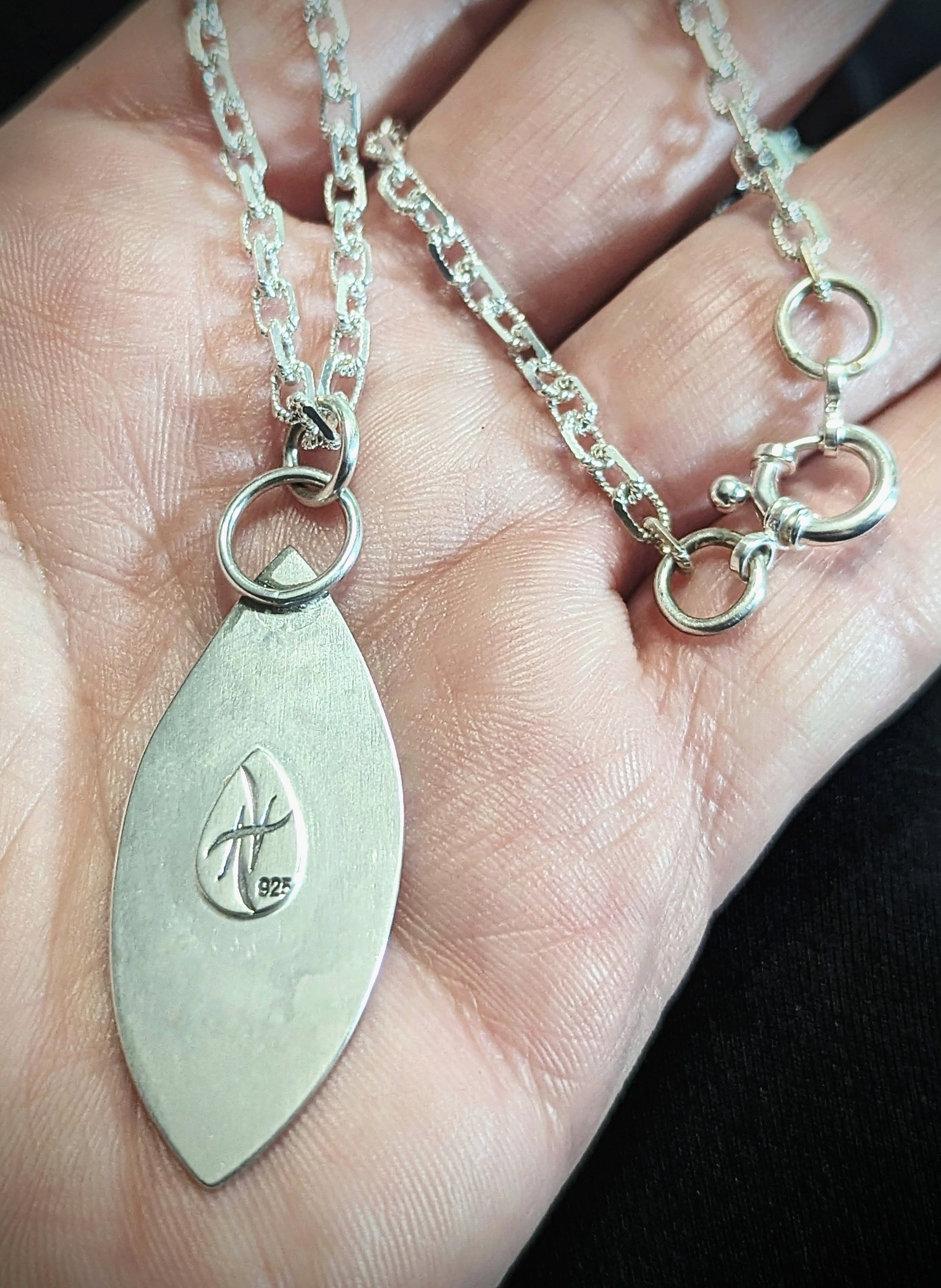 Garnet Tree Silhouette Necklace — Ashley Aleksandra Precious Metal