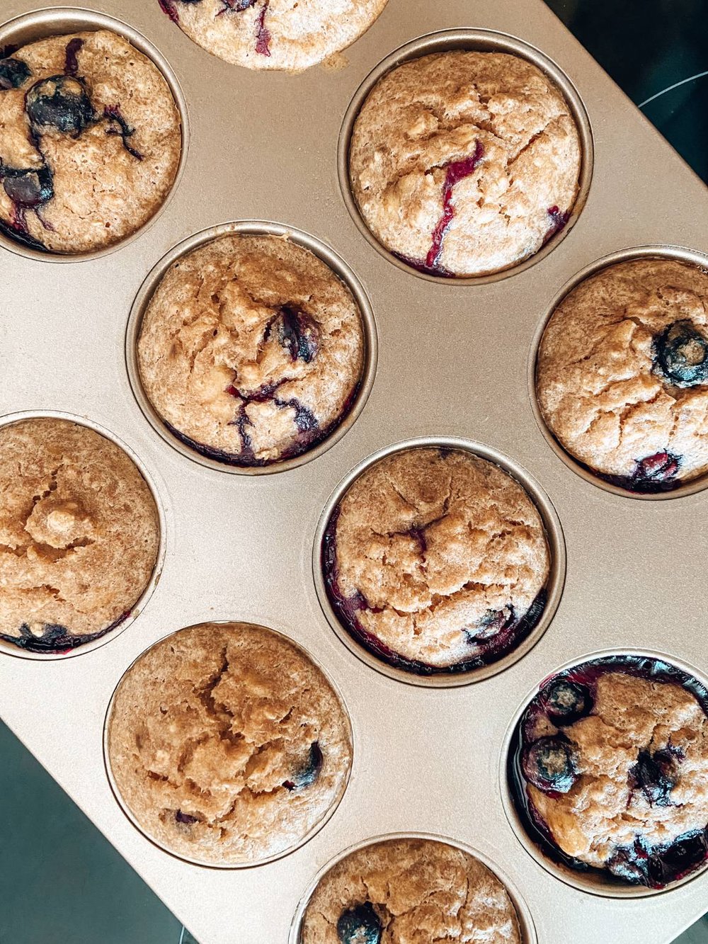 Bananenmuffins mit Heidelbeeren ohne Zucker — The Old Mom Blog