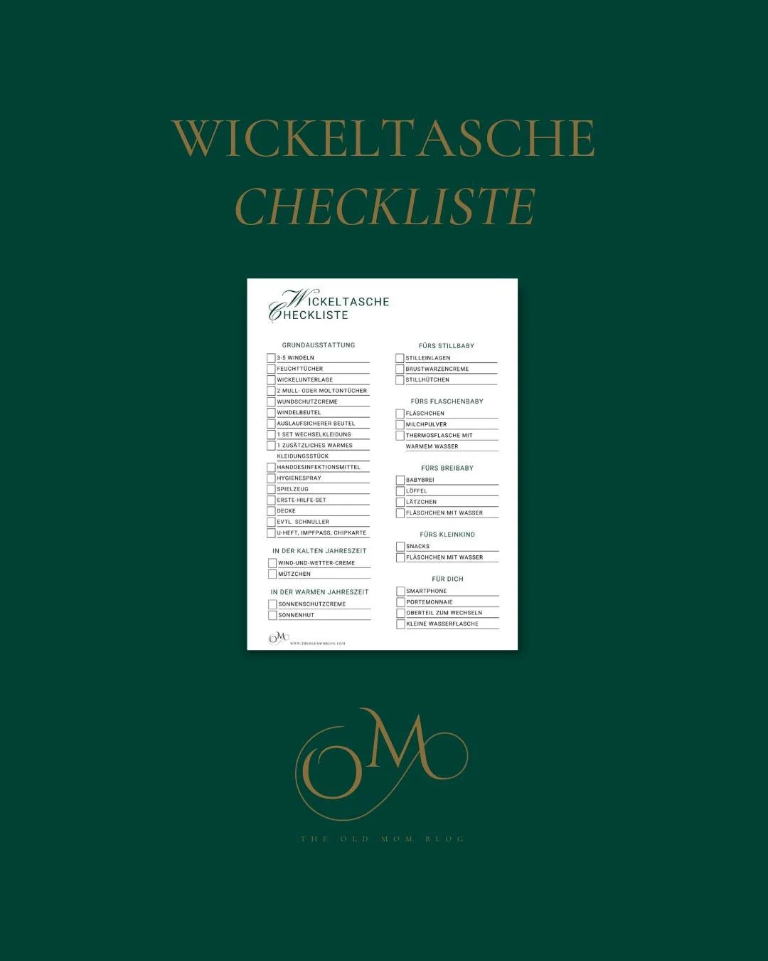 wickeltasche checkliste
