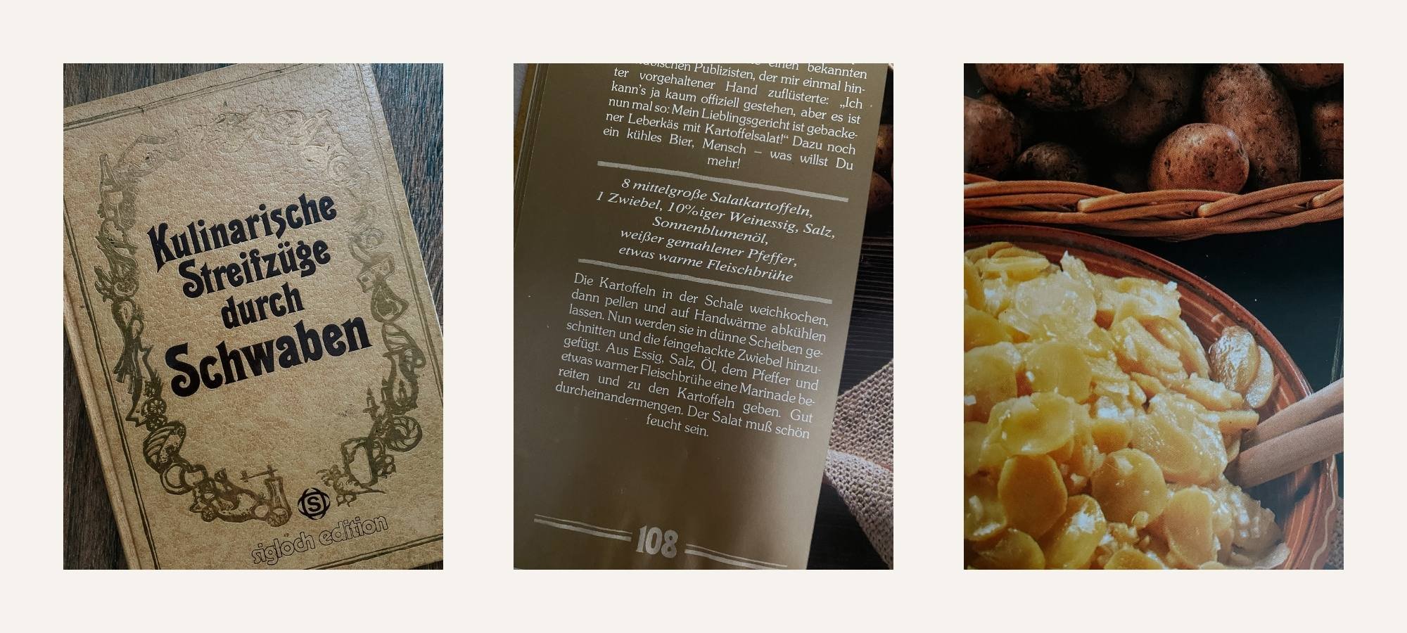 Kochbuch von 1979 mit dem Rezept für schwäbischen Kartoffelsalat.