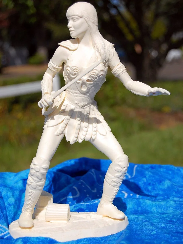 Warrior Princess - 1/6 scale figure, Sculpted in Super Sculpey, Resin Casting, garage kit production