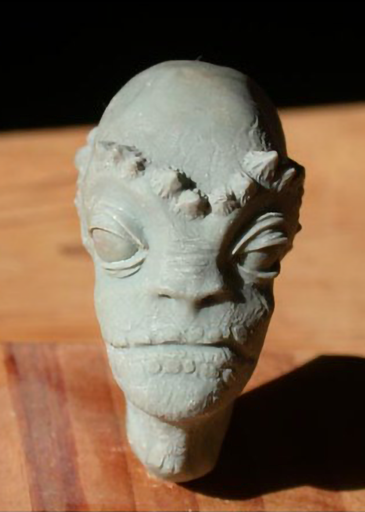 Erp prototype - 1/6 scale head study, Super Sculpey
