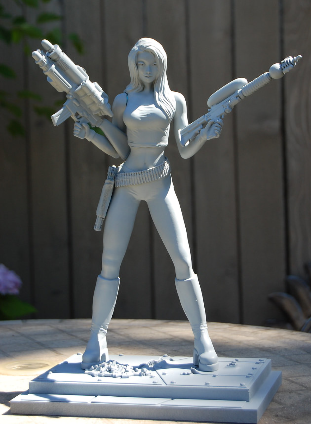 Jane - Sci-fi warrior character, 1/6 scale, Super Sculpey, garage kit production