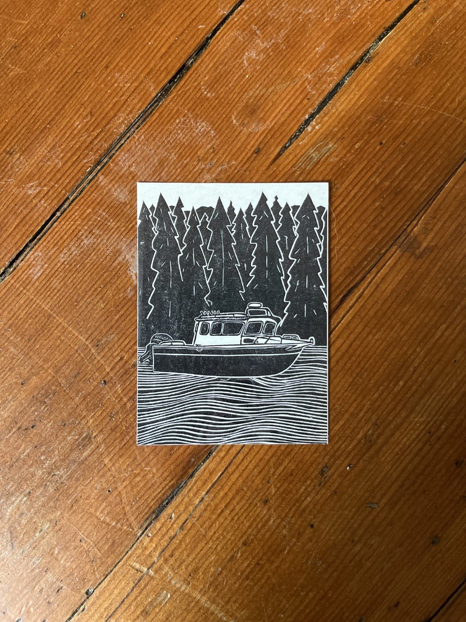 North River Boat Sticker