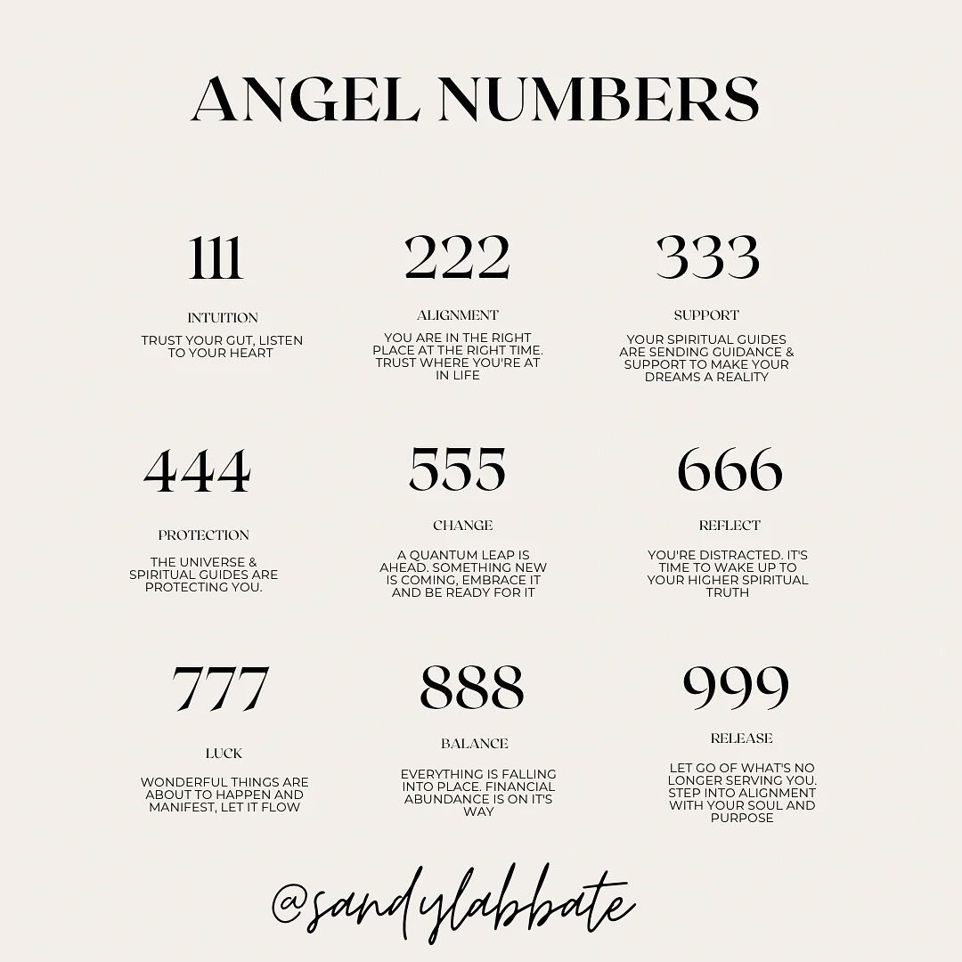 Angel numbers are sequences of numbers that hold spiritual significance and messages from angels or the divine. Each sequence has a unique meaning and can be interpreted by those who believe in them. Some popular angel numbers include 111, 222, 333, 