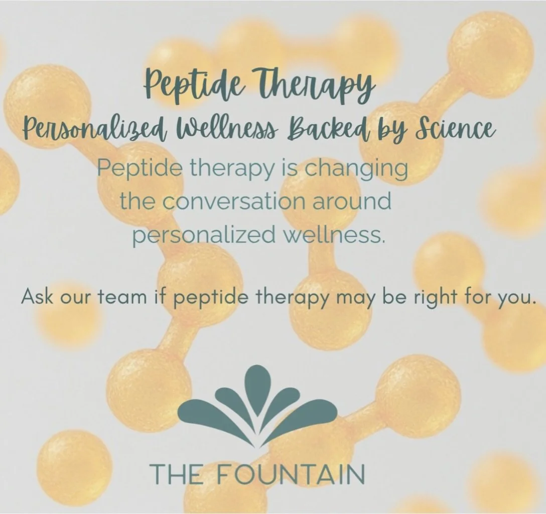Personalized wellness starts with understanding your body.

Peptide therapy is an innovative approach to wellness that uses naturally occurring amino acid chains to support your body&rsquo;s normal biological functions. When prescribed by a qualified