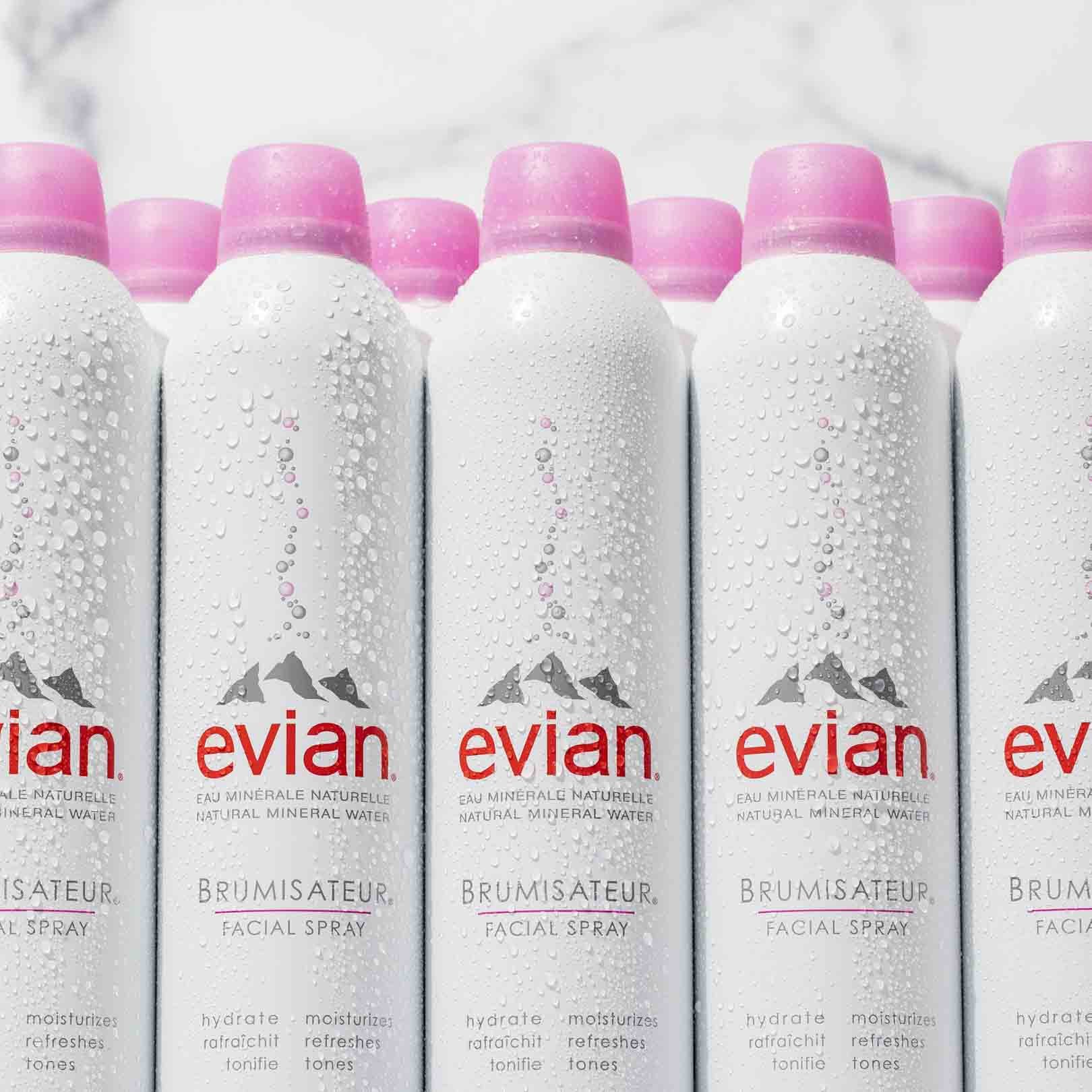 evian facial spray product photography for e-commerce minnesota based photographer jeremy lee