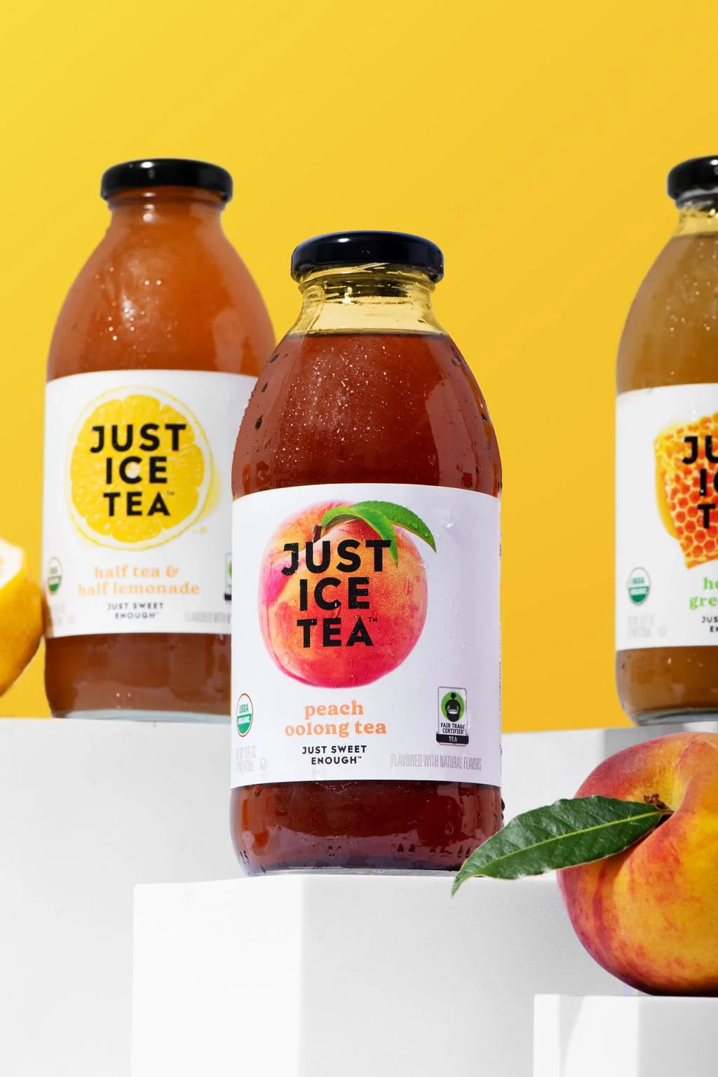 Iced tea in a studio product photoshoot