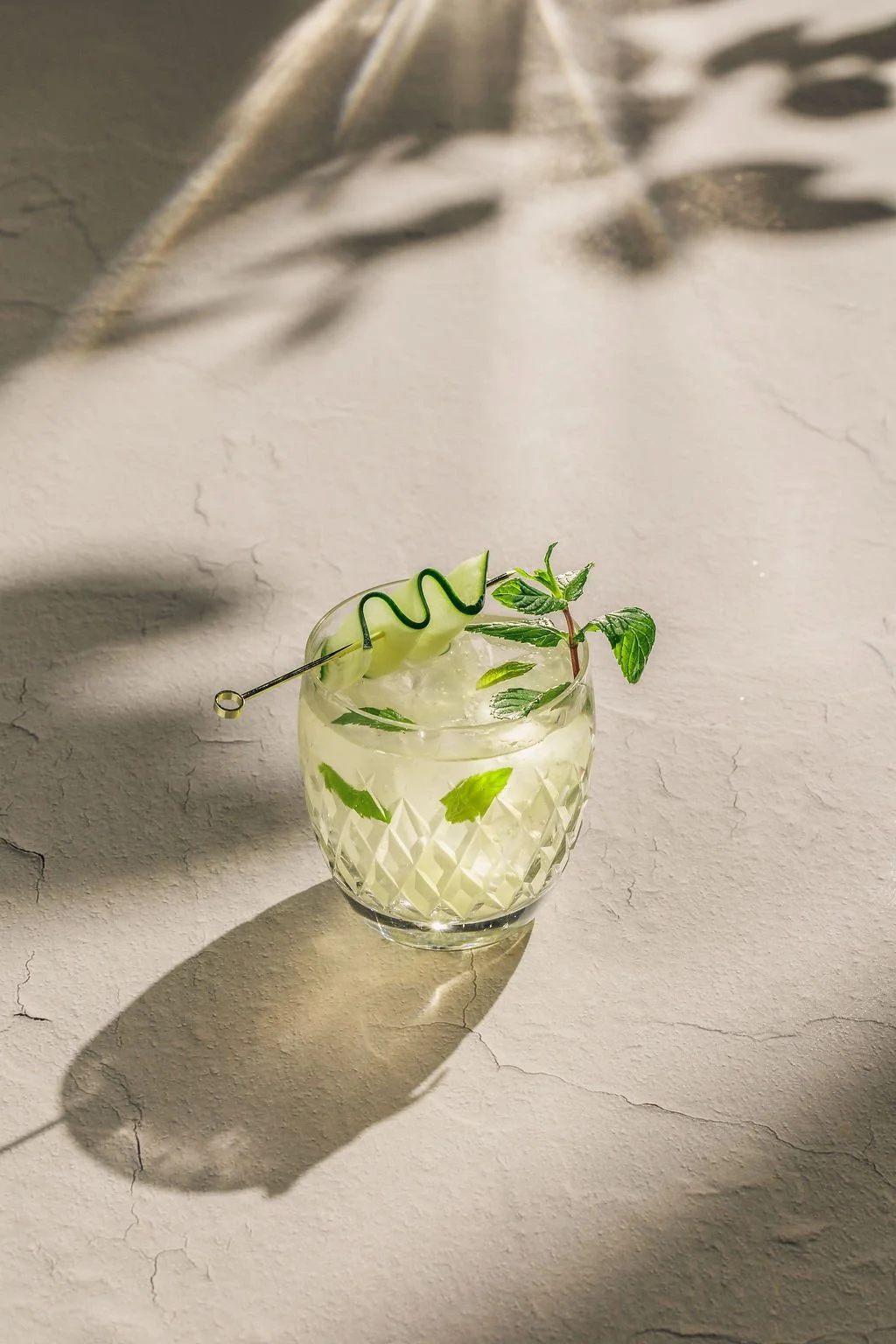 Food and beverage photography with natural sunny lighting