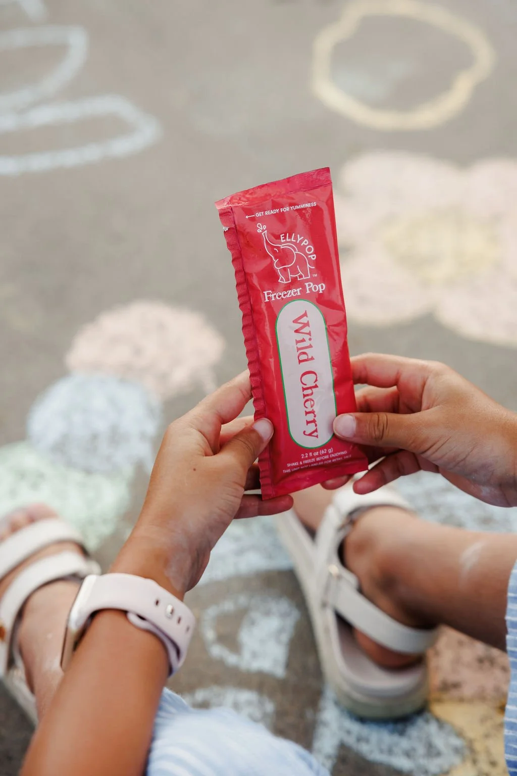 Lifestyle product photography for a popsicle brand
