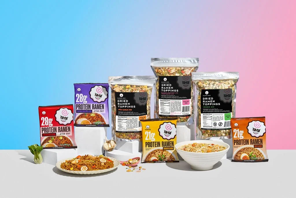 A product photoshoot for the Ramen Bar for a new product launch