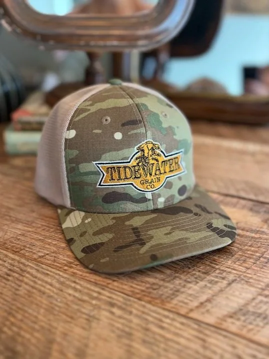 Born 2 Fish / Forced 2 Work Camo Embroidered Cap – Trade Winds – Unisex Adjustable Baseball Hat