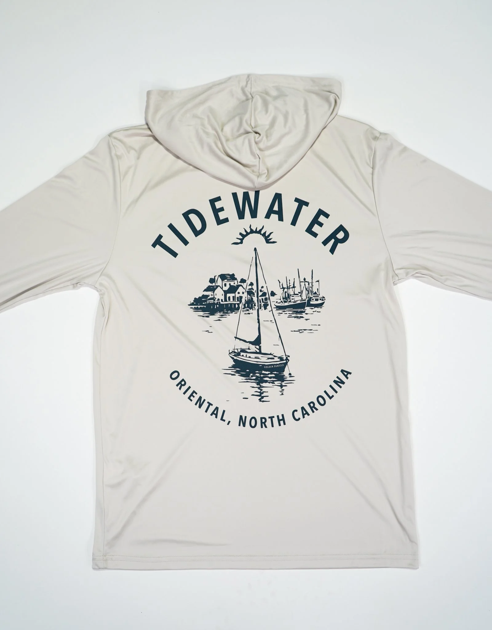 Tan ORIENTAL, NC Hooded Sunshirt