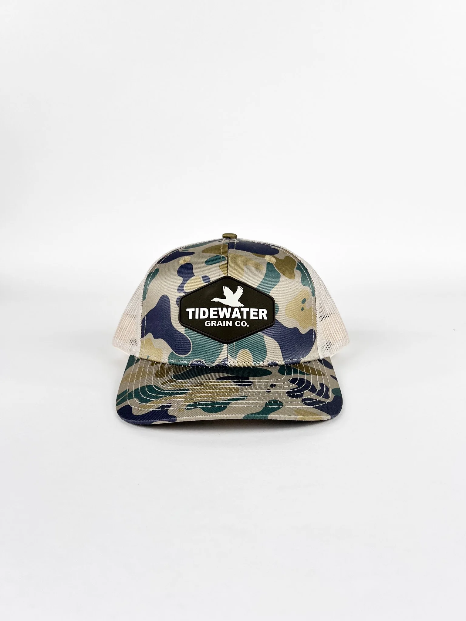 Camo Bryar &. Co Hat with Rubber Tidewater Patch