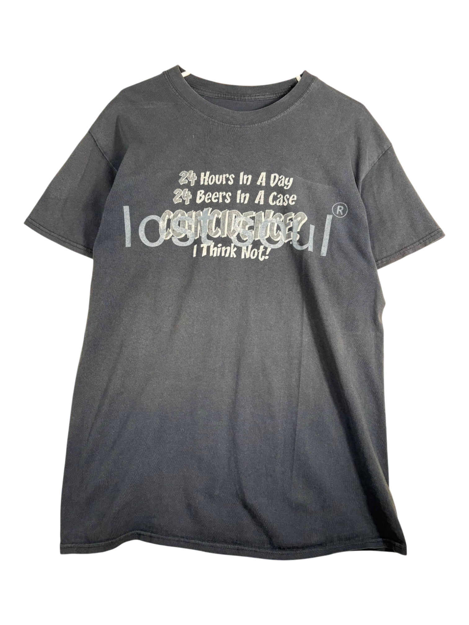 lost soul® 90s 24 hours in a day tee / MEDIUM